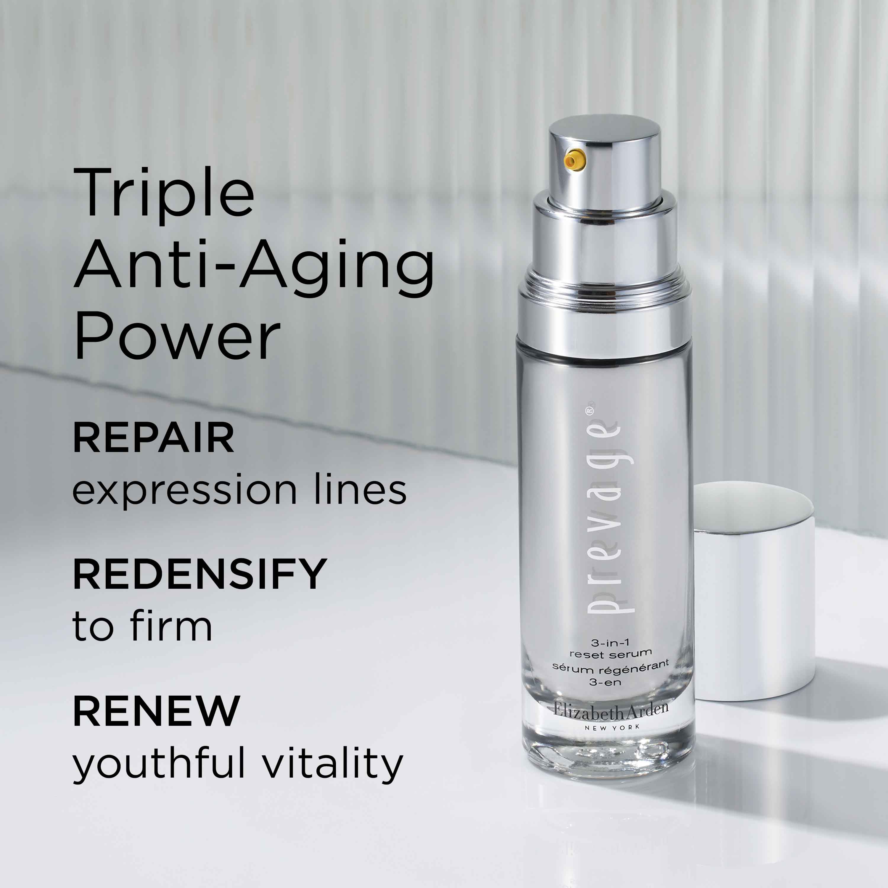 Elizabeth Arden PREVAGE® Multi Restorative Soft Cream & 3-in-1 Serum Set - Anti-Aging Skincare Duo for Wrinkles & Fine Lines | Day & Night Moisturizing Routine