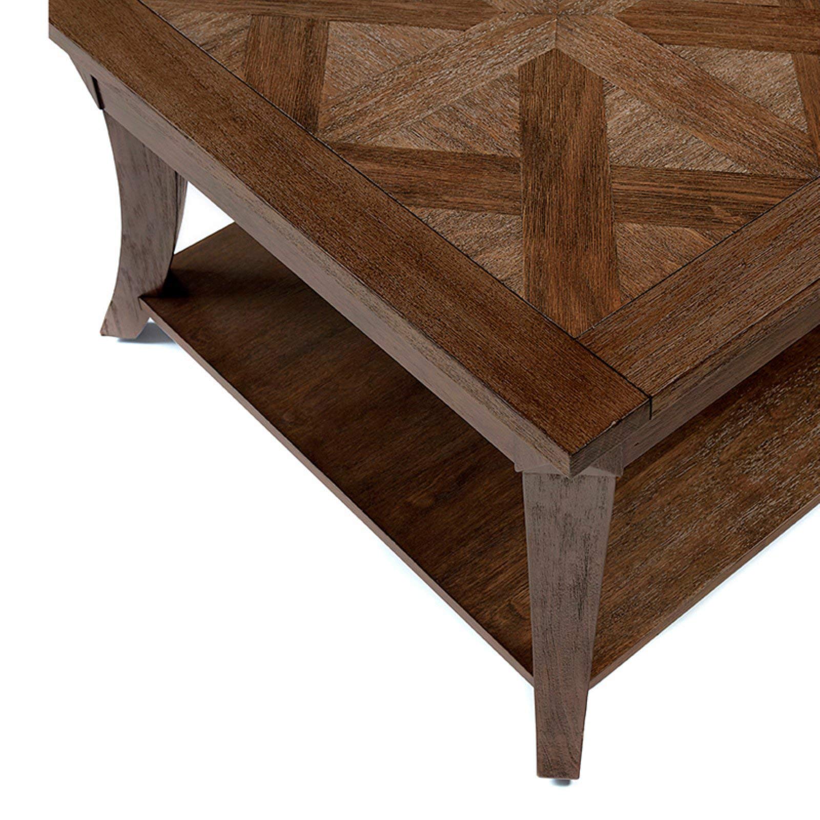 Progressive Furniture Appeal Rectangular Cocktail Table - Dark Poplar Finish | Modern Living Room Centerpiece for Small Spaces & Home Decor