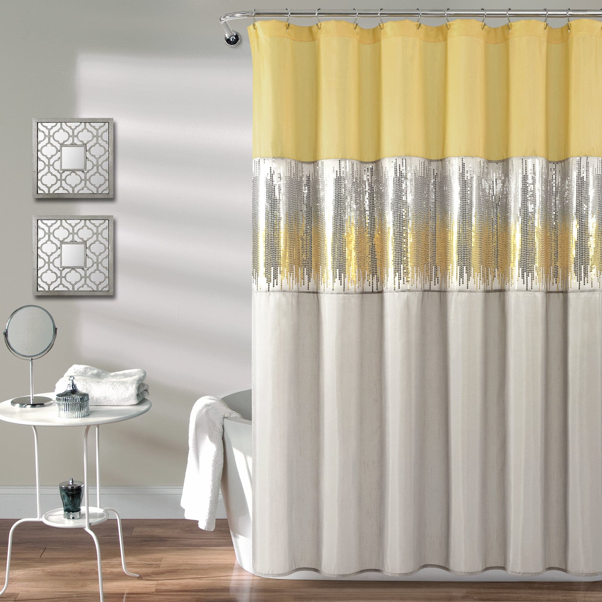 Starry Night Sky Shower Curtain - Waterproof Bathroom Decor with Galaxy Design - Perfect for Space Themed Bathrooms & Kids' Rooms