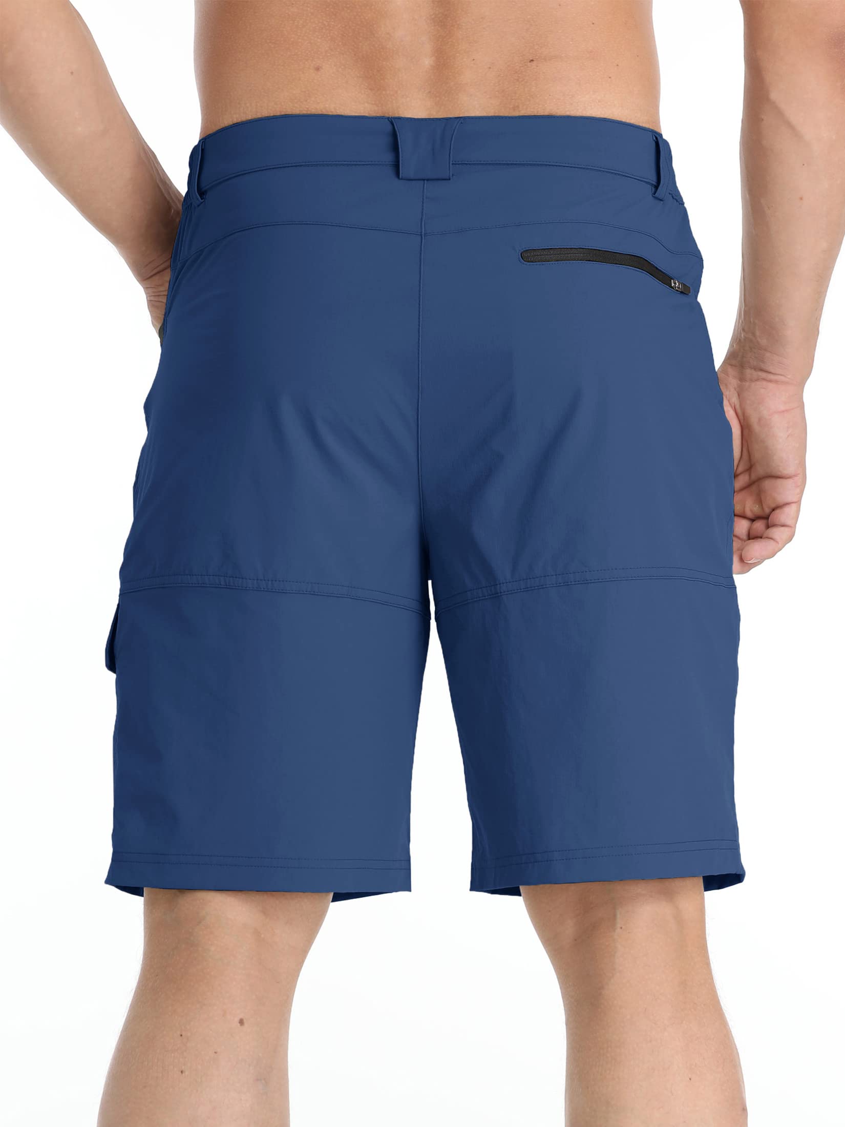 TACVASEN Men's Quick Dry Cargo Shorts - Lightweight Summer Outdoor Hiking & Work Shorts with Multiple Pockets (No Belt Included) - Perfect for Camping, Travel & Casual Wear