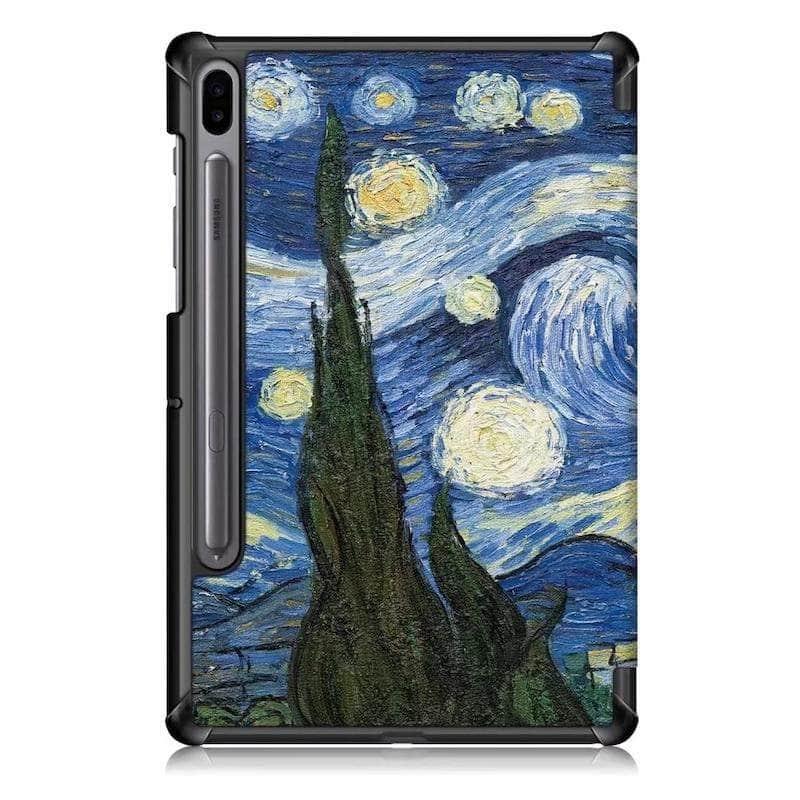 Premium PU Leather Smart Stand Cover for Samsung Galaxy Tab S6 10.5 (Model SM-T860/SM-T865) - Perfect for Work, Travel & Entertainment