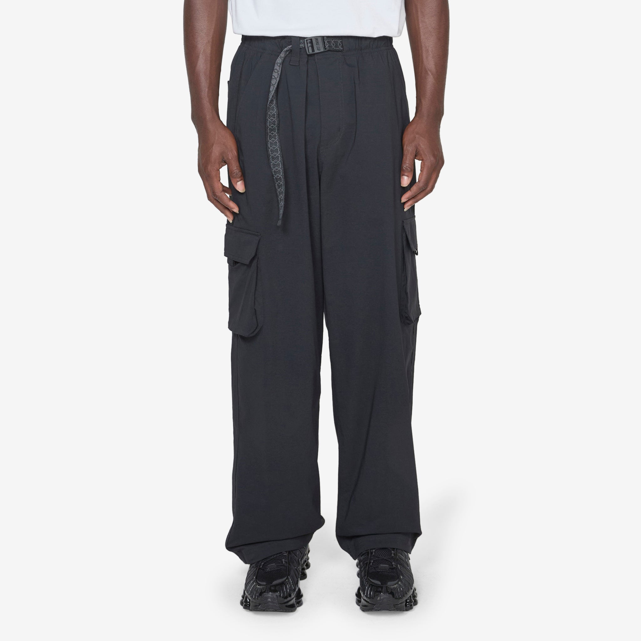Dri-FIT Kearny Cargo Skate Pants for Men - Black & White | Moisture-Wicking, Stretchable Skateboarding Pants for Streetwear & Urban Fashion