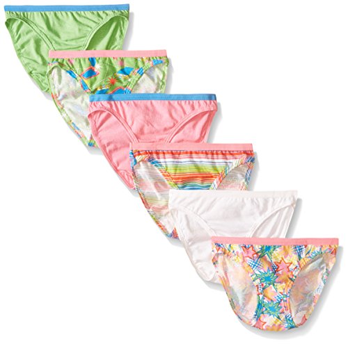 Fruit of the Loom Girls Cotton Bikini Underwear 6-Pack - Soft Breathable Panties for Toddlers & Little Girls - Perfect for Playtime, School & Everyday Comfort