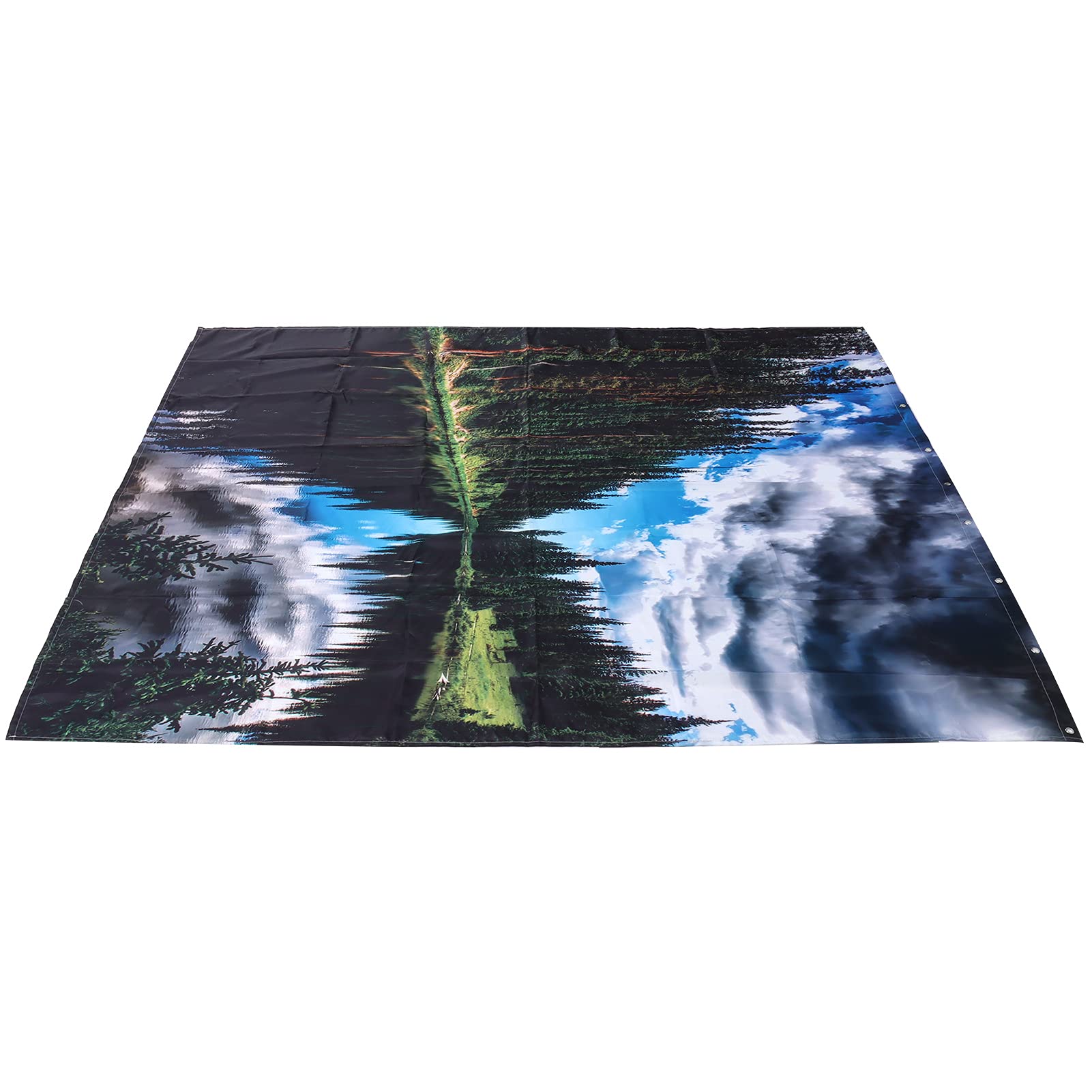 Landscape Pattern Waterproof Shower Curtain - 59 x 71 Inches (150x180cm) - Bathroom Decor for Home, Apartment, Dorm & Hotel Use - Perfect for Spa-Like Showers and Small Space Privacy