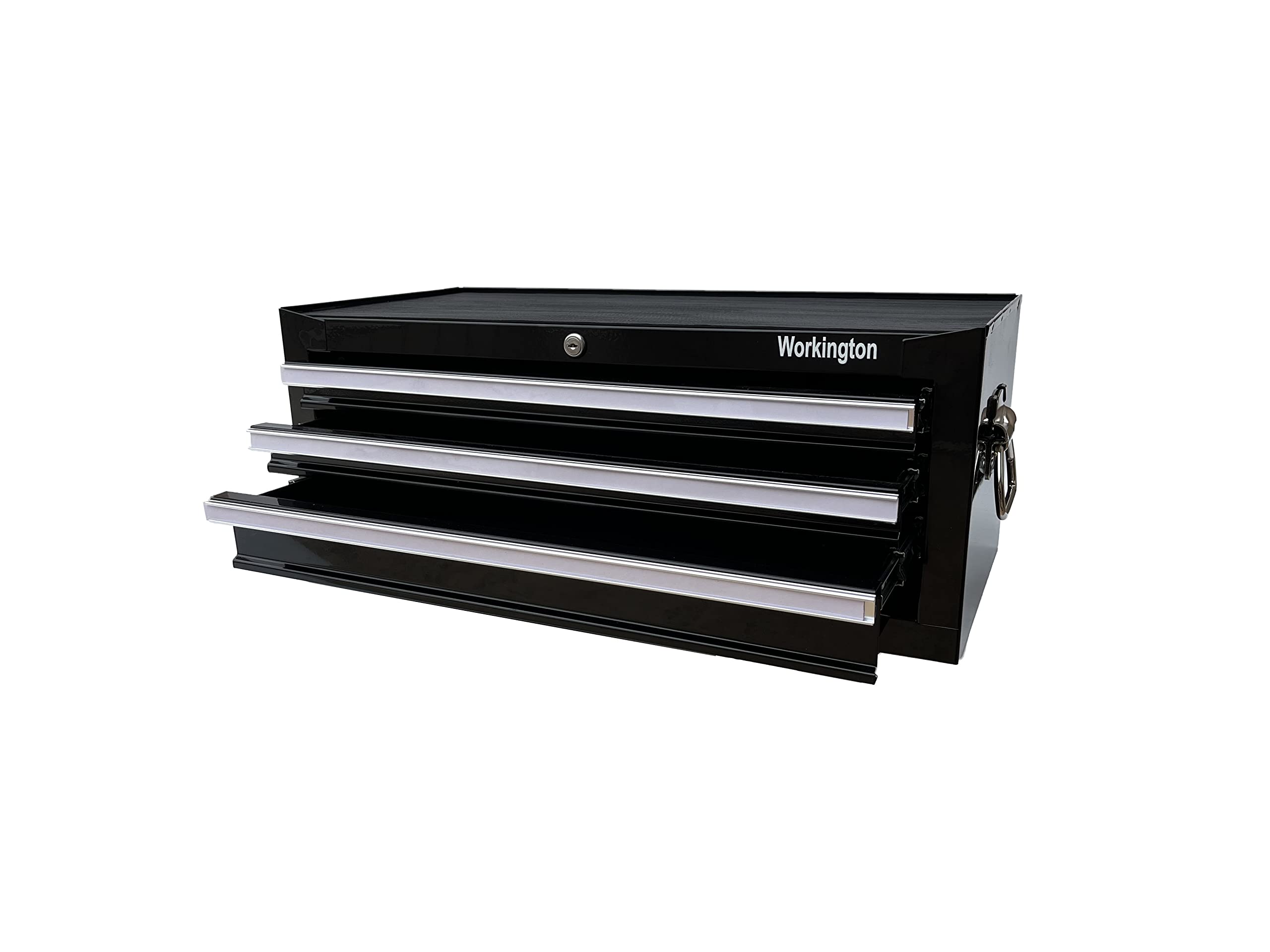Workington Industrial 3-Drawer Portable Metal Tool Chest, 26