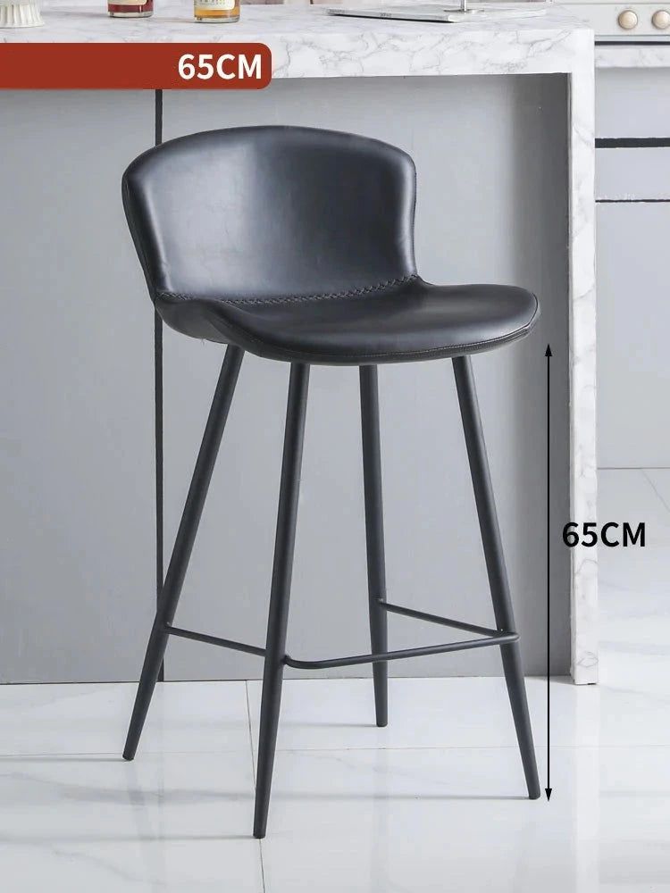 Ergonomic Bar Stools for Kitchen Island - Adjustable Height Counter Stools with Back Support - Perfect for Dining, Entertaining & Home Office Use