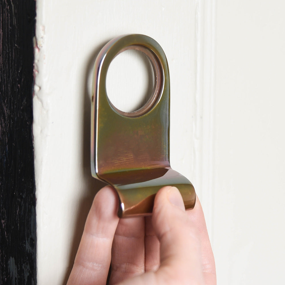 Vintage Bronze Cylinder Latch Pull - Heavy Duty Cabinet & Drawer Handle - Perfect for Kitchen Cabinets, Dressers, and Furniture Hardware (Set of 2)