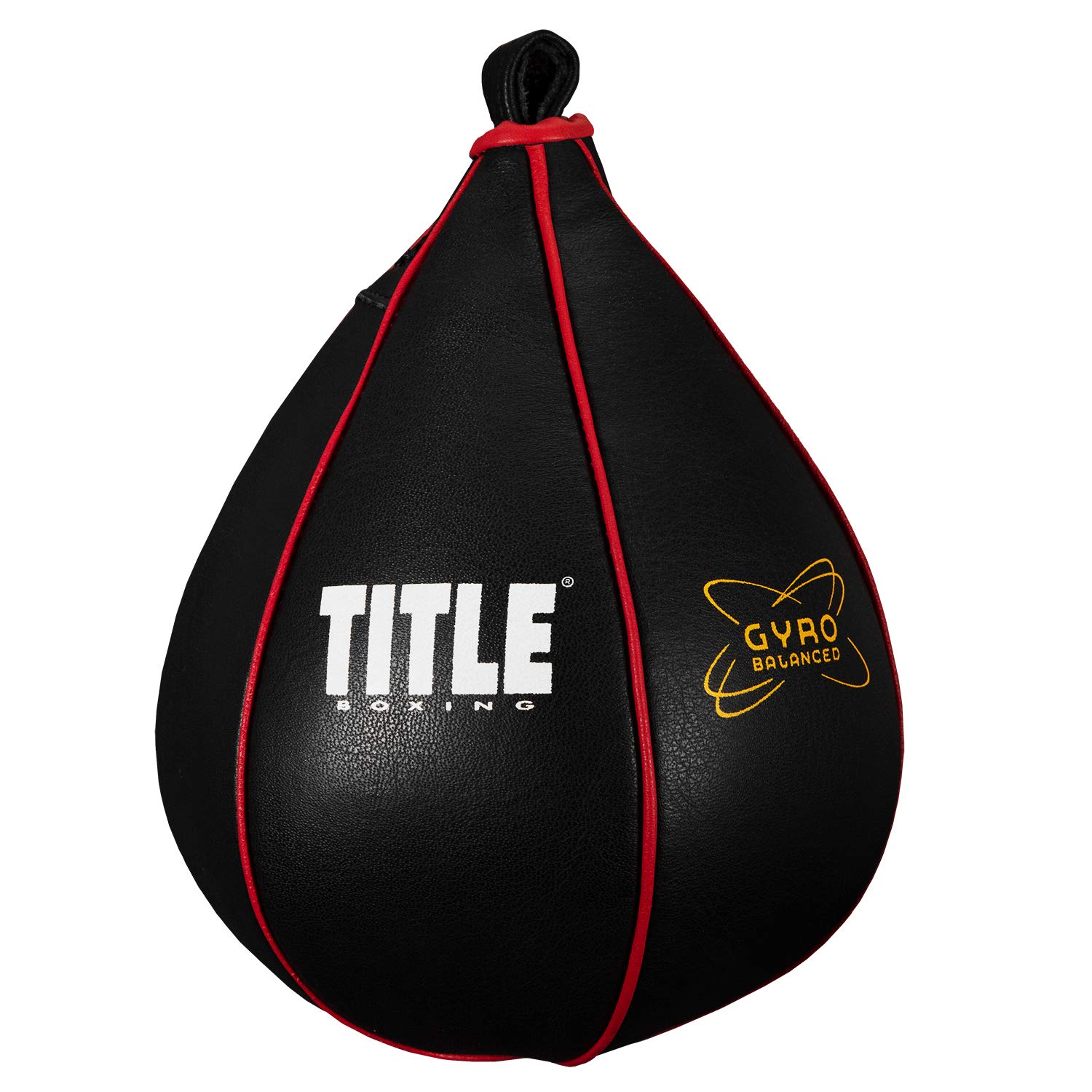 TITLE Boxing Gyro Balanced Leather Speed Bag - Professional Boxing Training Equipment for Home & Gym Use | Perfect for Boxing, MMA, Fitness & Cardio Workouts