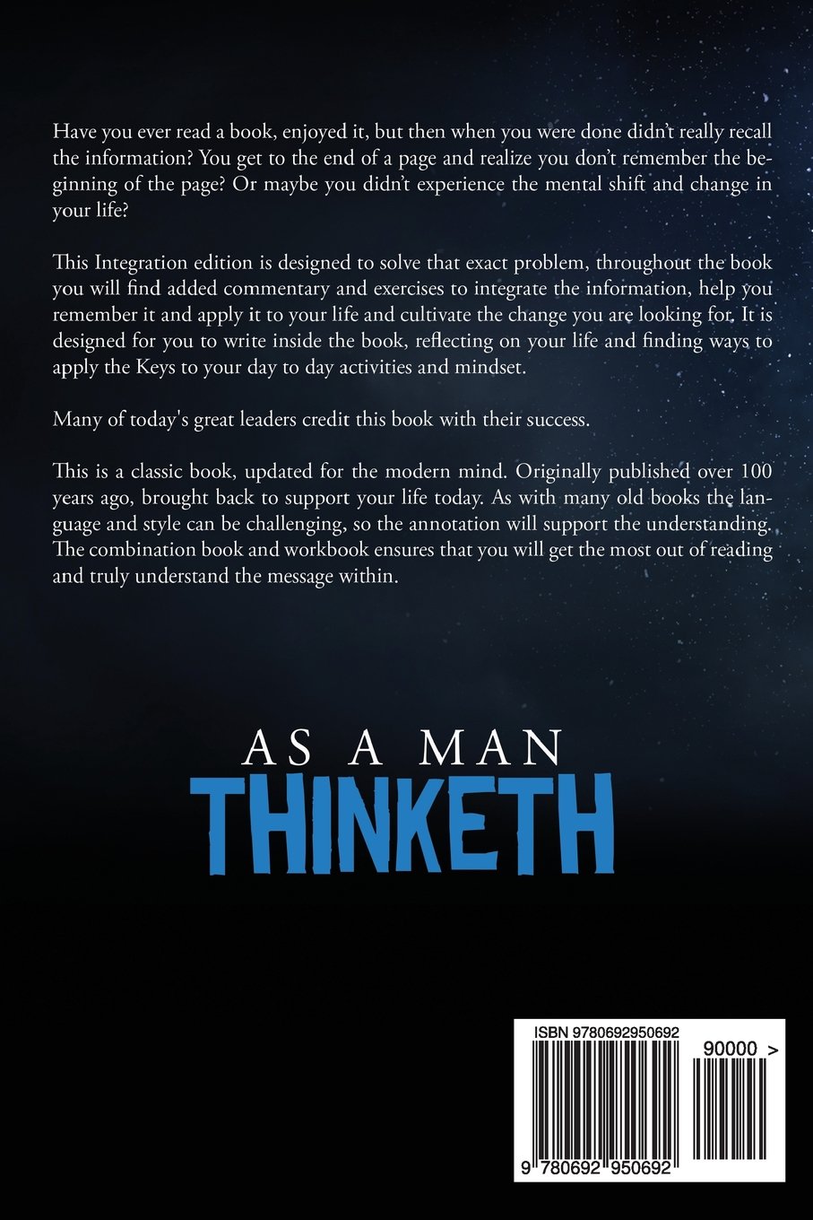 As A Man Thinketh by James Allen - Original Annotated Paperback Workbook | Self-Improvement Guide for Personal Growth & Success | Perfect for Daily Motivation & Life Transformation