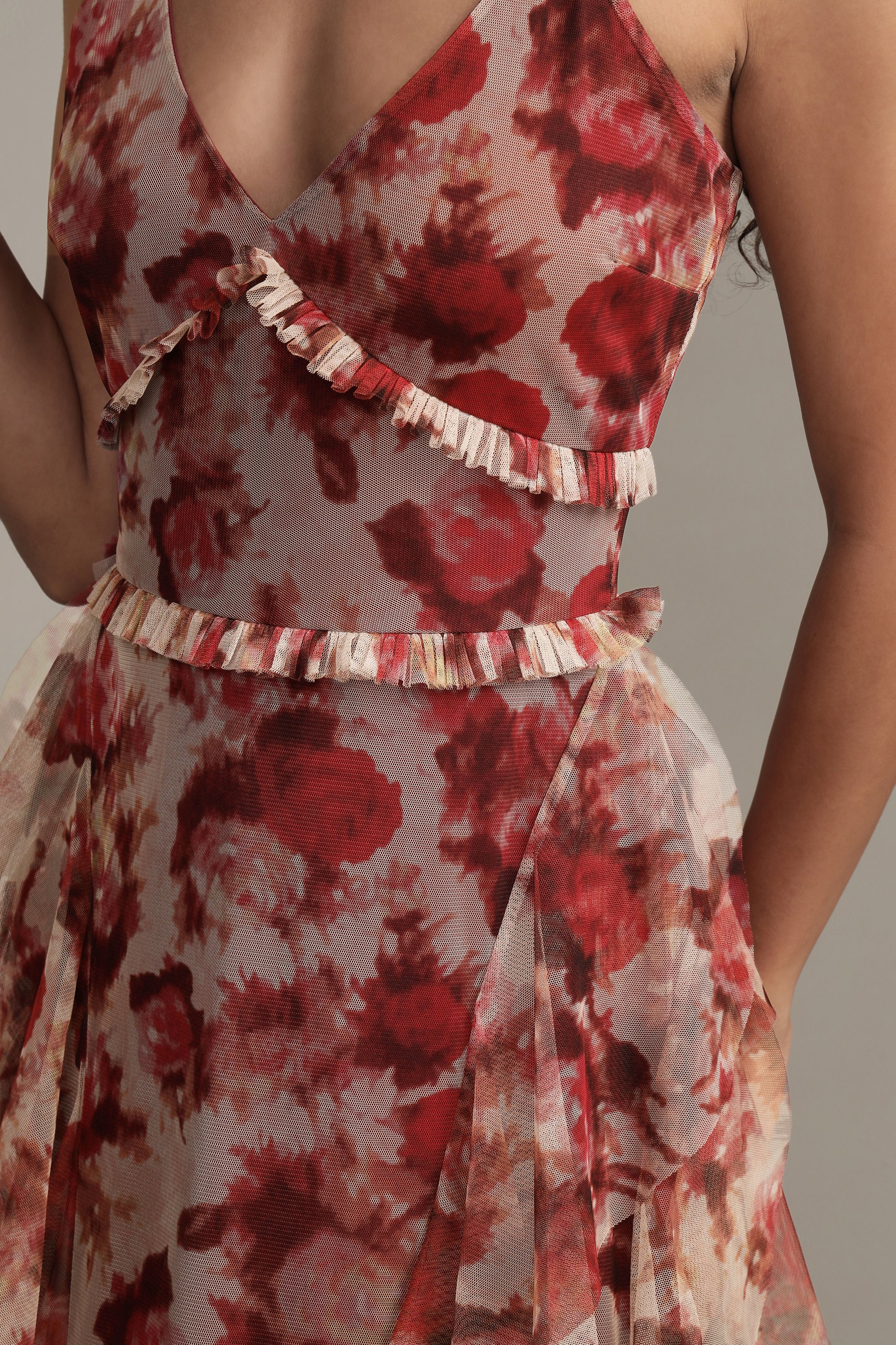 Malin Maxi Dress in Rose Floral Print - Elegant Long Flowy Summer Dress for Women | Perfect for Beach Vacations, Weddings & Date Nights