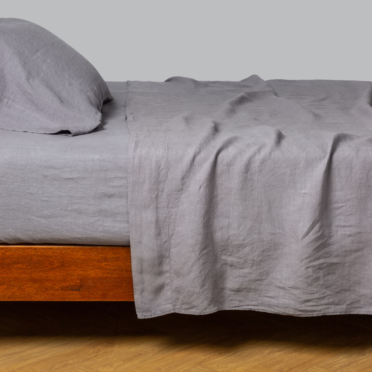 Premium 100% Organic Linen Flat Sheet - Queen Size, Breathable & Soft Bedding for Comfortable Sleep - Perfect for Home, Hotel, and Airbnb Use