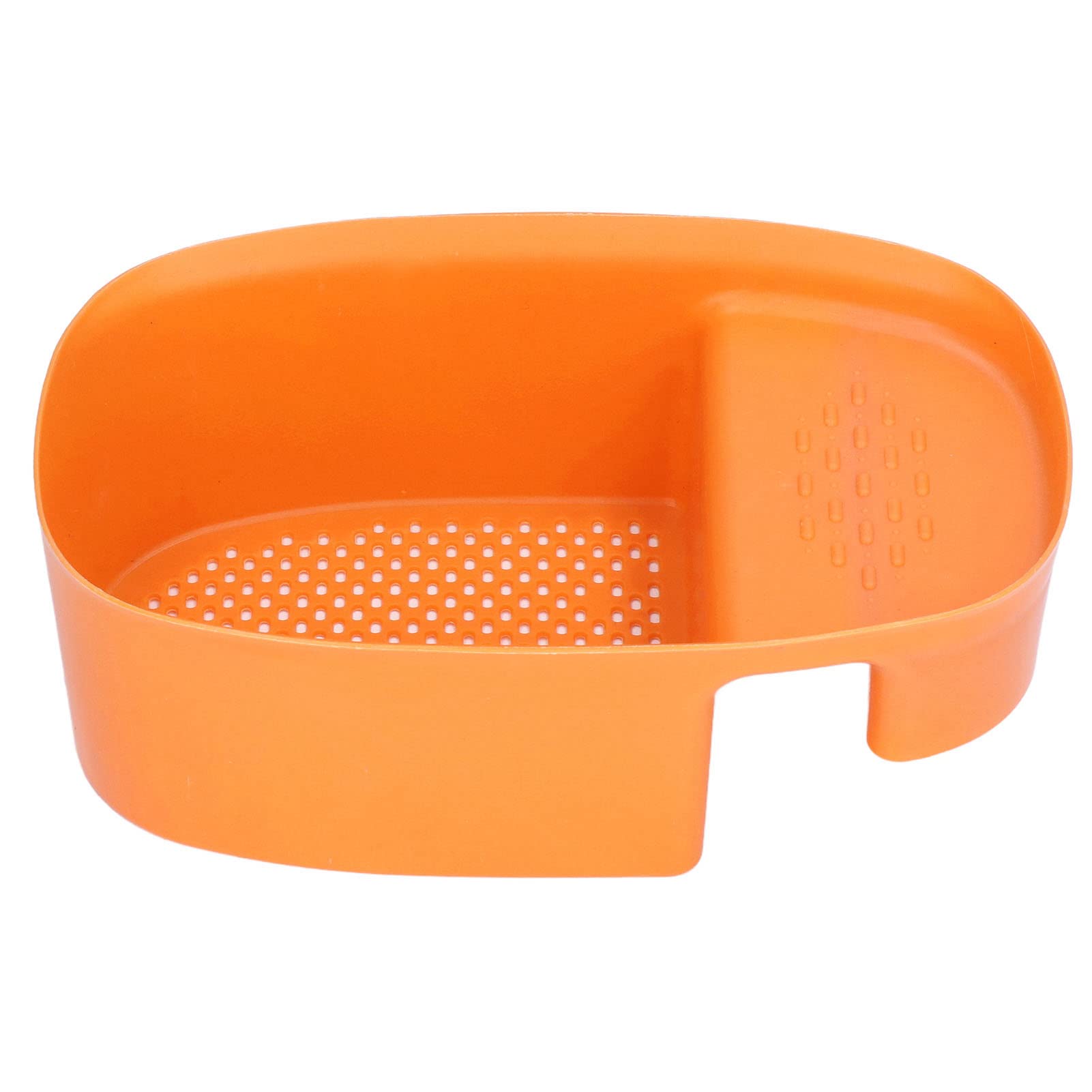 Stainless Steel Kitchen Sink Drain Basket Strainer - Fine Mesh Filter for Fruits, Vegetables & Food Waste - Durable Sink Strainer for Home Kitchen Use (Orange) - Perfect for Washing Produce and Preventing Clogs