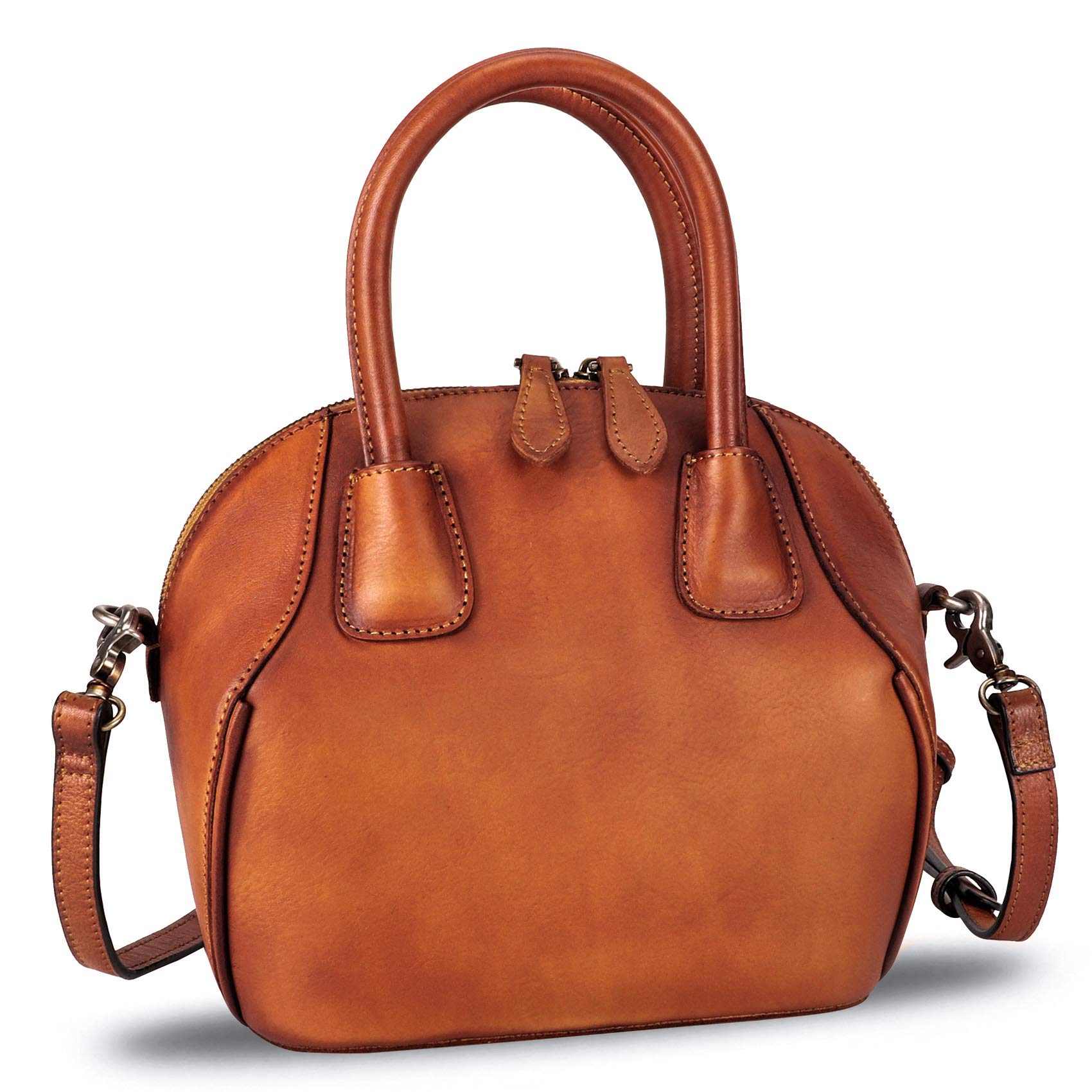 Genuine Leather Top Handle Satchel Purse for Women - Vintage Handmade Designer Crossbody Bag - Perfect for Work, Travel & Everyday Use
