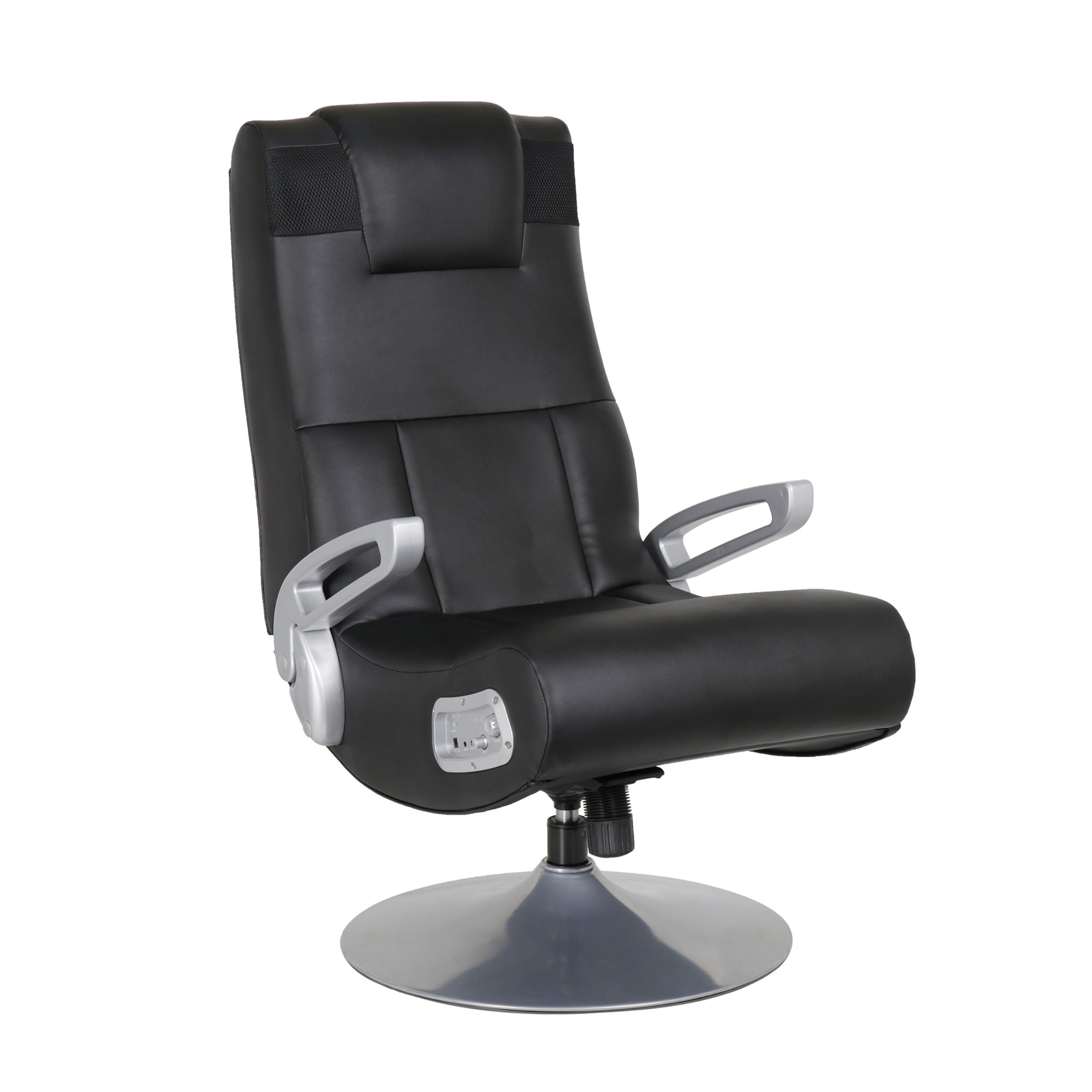 X Rocker SE Pro Wireless Video Gaming Chair with 2 Speakers & Subwoofer - Foldable Pedestal Lounger with Padded Armrests, Black (30.7