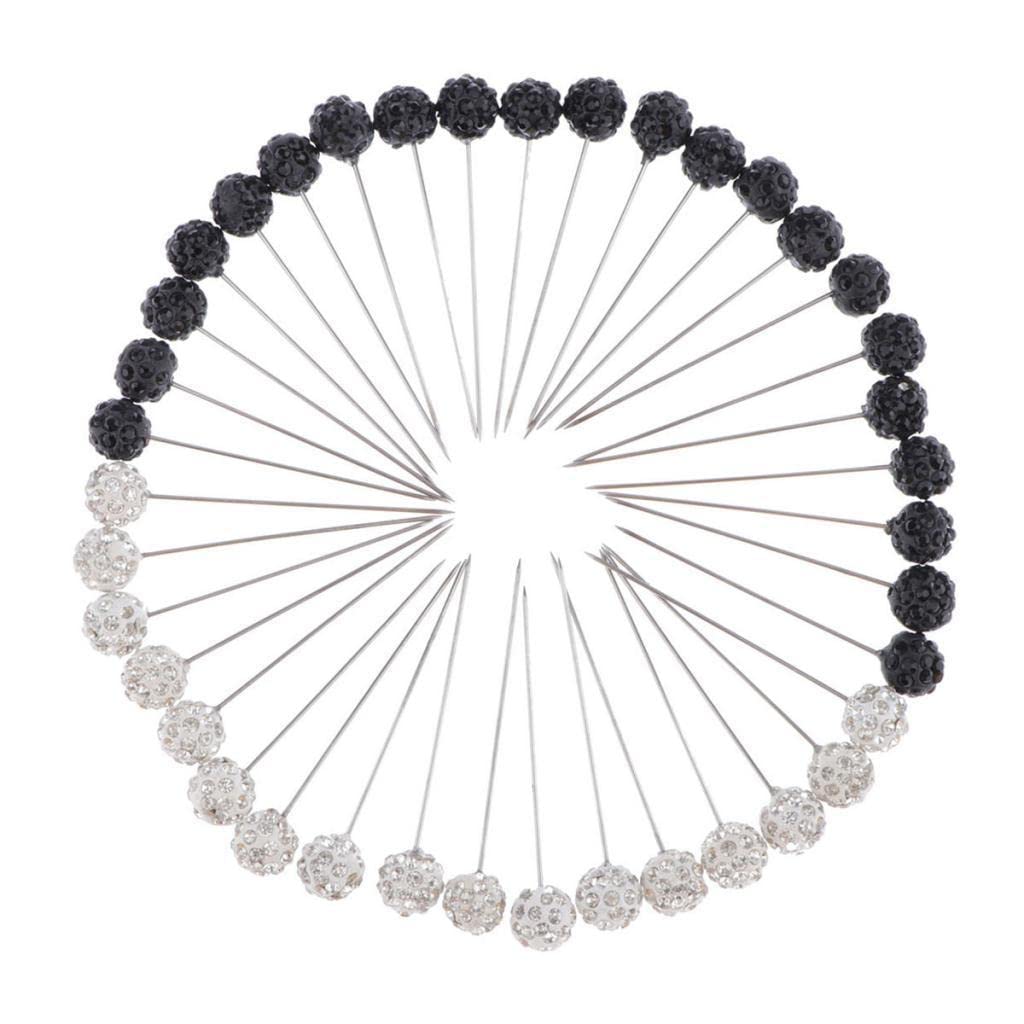 Ubersweet 40pcs Hijab Pins Ball Head Needles for Women - Secure Scarves & Veils