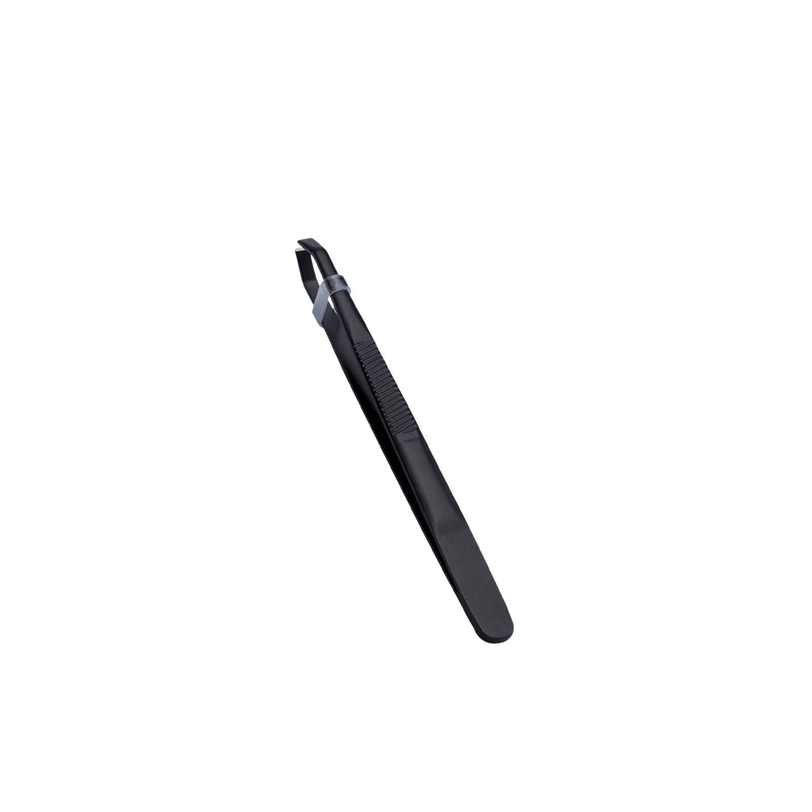 Premium Stainless Steel Hair Removal Tweezers - Slant Tip Eyebrow & Mustache Tweezer for Precise Plucking - Professional Beauty Makeup Tool for Eyebrow Shaping & Facial Hair Removal - Perfect for Home Salon Use & Travel Grooming Kit