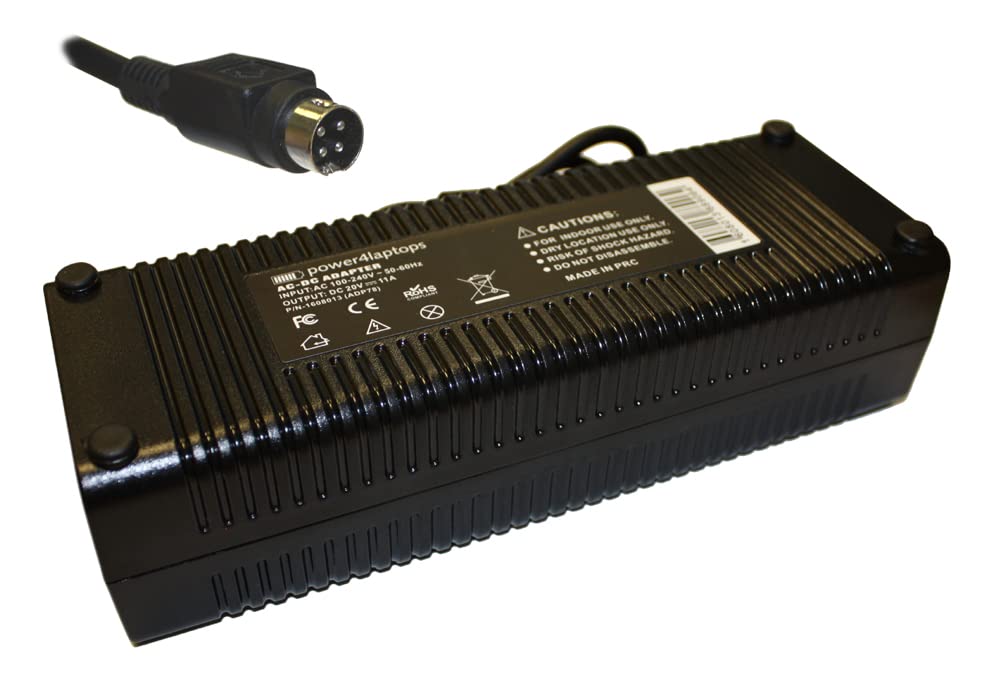 Power4Laptops AC Adapter Charger for AJP D900T Laptop - 65W Power Supply Cord with Universal Compatibility | Perfect for Home, Office & Travel Use