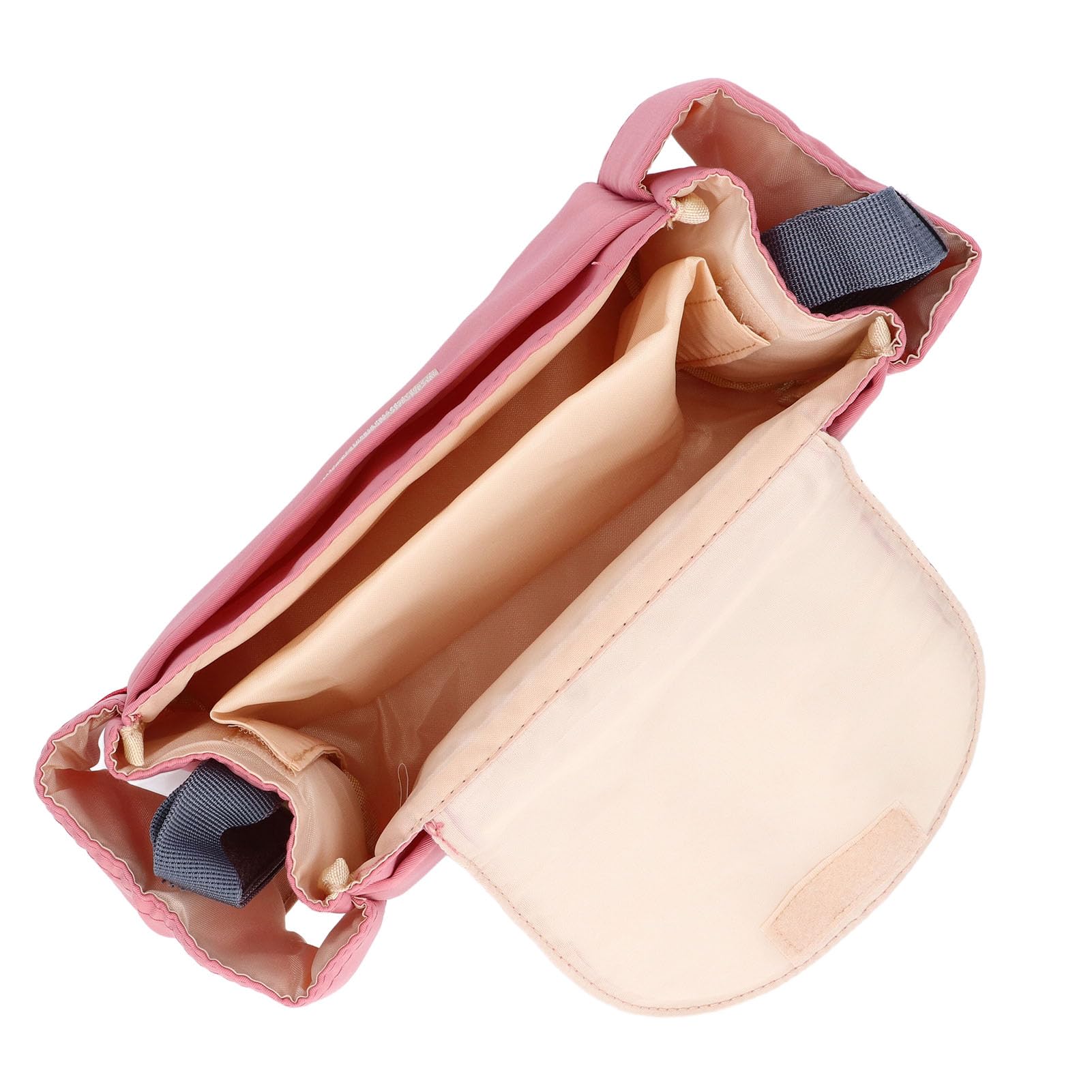 **Large Capacity Waterproof Nylon Stroller Organizer Bag with Cup Holder - Perfect for Diapers, Toys & Baby Essentials - Ideal for Shopping, Travel & Daily Walks**