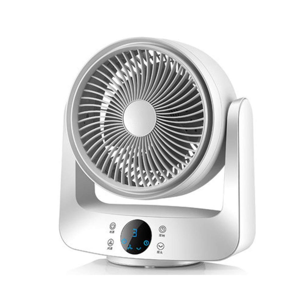 13-12 Inch Remote Control Air Circulator Fan - Ultra Quiet Portable Table Fan with Oscillating Turboforce Technology, High Velocity Stand Fan for Whole Room Cooling (White) | Perfect for Bedroom, Office & Home Use