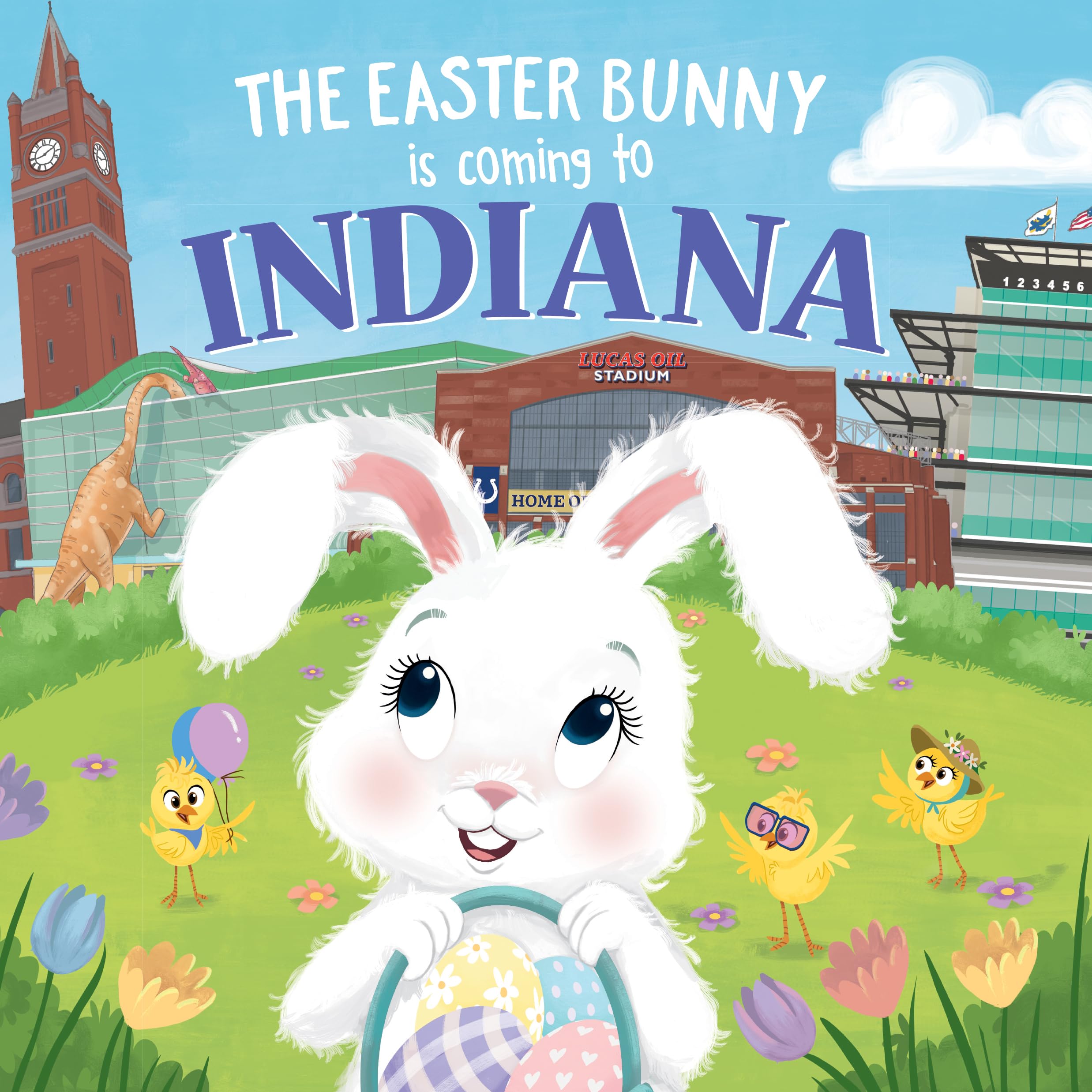 The Easter Bunny Comes to Indiana: A Sweet Spring Adventure Book for Toddlers & Kids - Perfect Easter Basket Stuffer, Gift for Children's Easter Celebrations & Springtime Reading