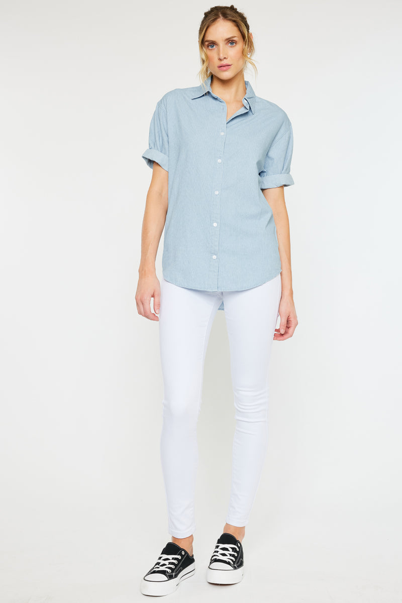 Cameron Loose Fit Shirt for Men - Comfortable Casual Button Down Shirt with Relaxed Fit - Perfect for Office, Travel & Everyday Wear