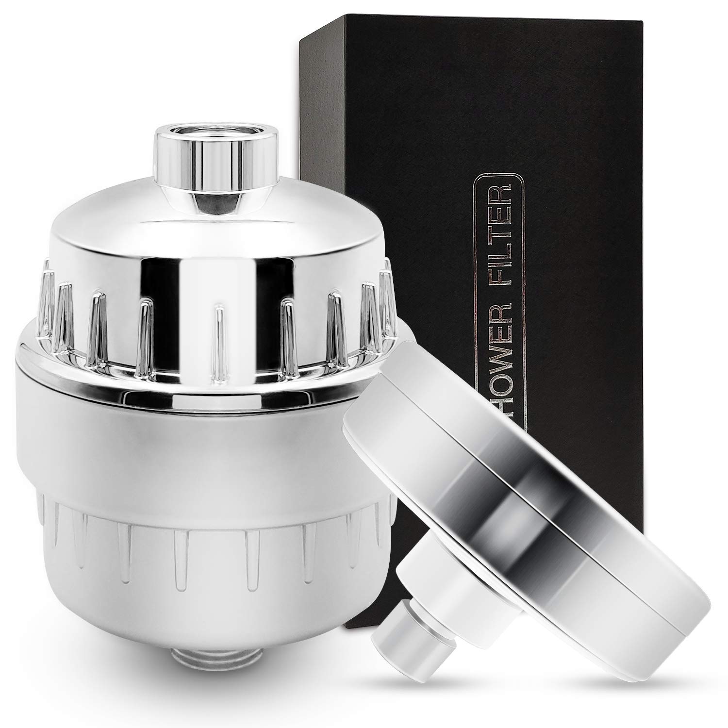 FUN-DRIVING High Pressure Shower Head Set with Filter - Universal Shower Filter Removes Chlorine, Fluoride & Heavy Metals - Perfect for Sensitive Skin & Hair Care - Bathroom Spa Upgrade for Relaxing Shower Experience