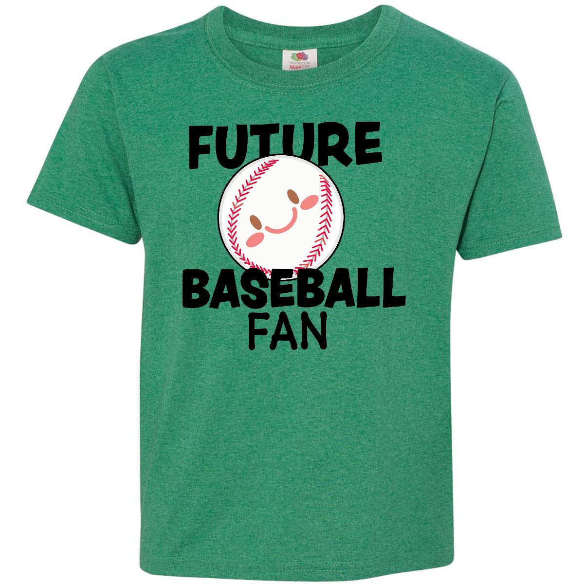 Inktastic Future Baseball Fan Youth T-Shirt - Cute Baseball Lover Kids Tee for Boys & Girls - Perfect for Little League Games, Baseball Practice & Fan Outfits