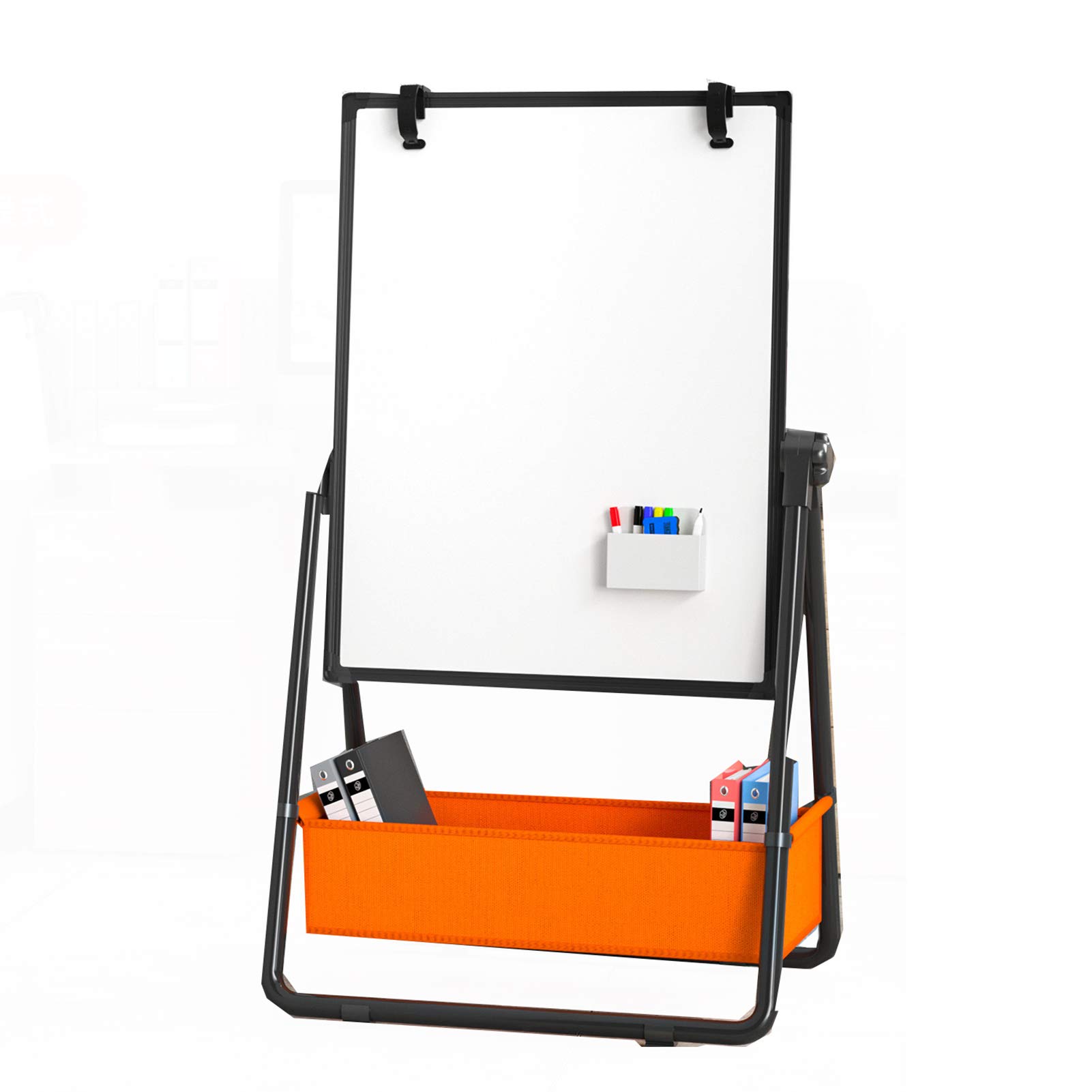 Removable Magnetic Whiteboard - Double-Sided Stand-Up Floor Whiteboard for Kids, Home, Office & Classroom | Rewritable Message Board for Teaching, Training & Notes | Hanging & Freestanding Design for Easy Use in Schools, Playrooms & Workspaces