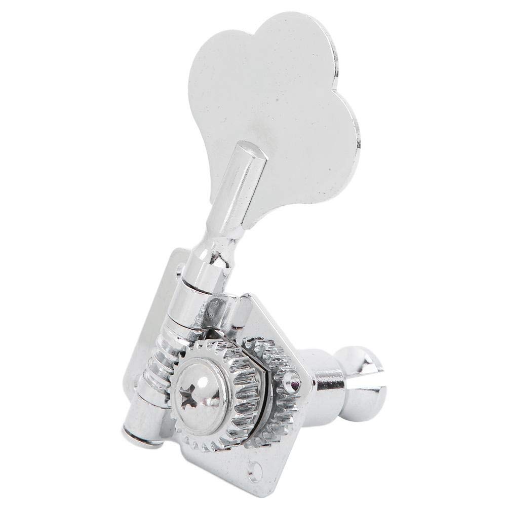 Premium Electric Bass Tuning Pegs - Open Gear Machine Heads with Smooth Tuning Keys for Precision Bass Guitar String Adjustment | Perfect for Live Performances, Studio Recording & Bass Maintenance