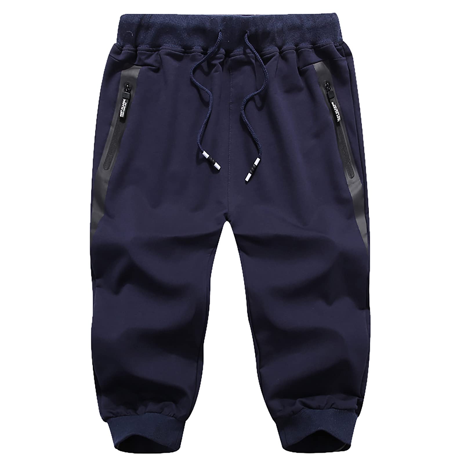 **Xiloccer Men's Cropped Utility Jogger Pants - Stylish & Comfortable for Casual Wear, Work, Biking & Outdoor Activities**
