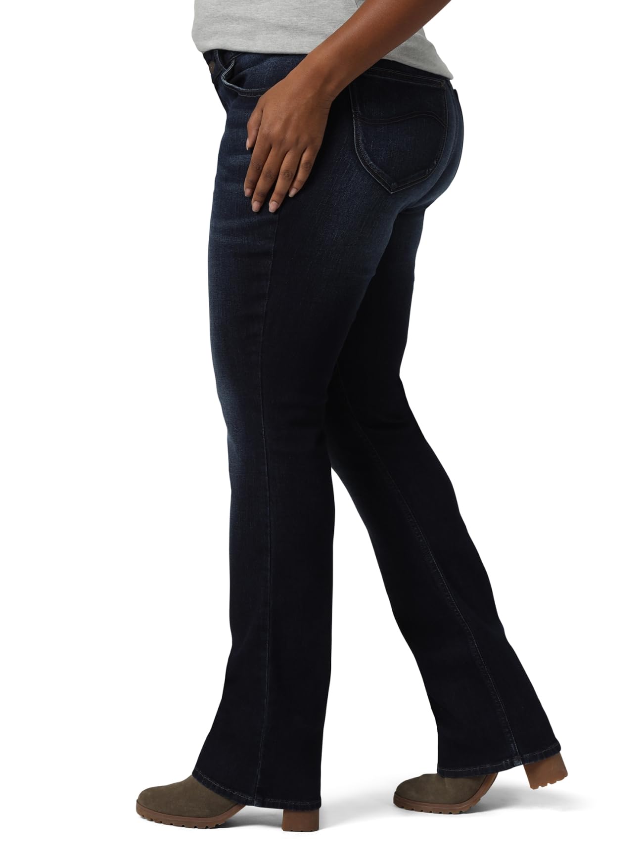 Lee Indigo Women's Midrise Bootcut Jeans - Comfortable Denim Pants for Casual Wear, Work & Everyday Outfits