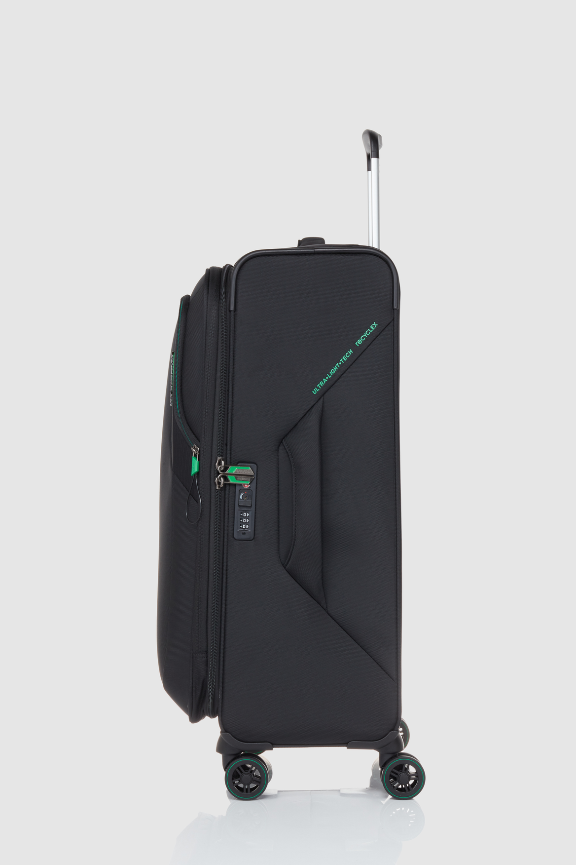 American Tourister Applite 5.0 71/28 Expandable Carry-On Luggage - Black | Lightweight Spinner Suitcase for Business Travel & Weekend Getaways