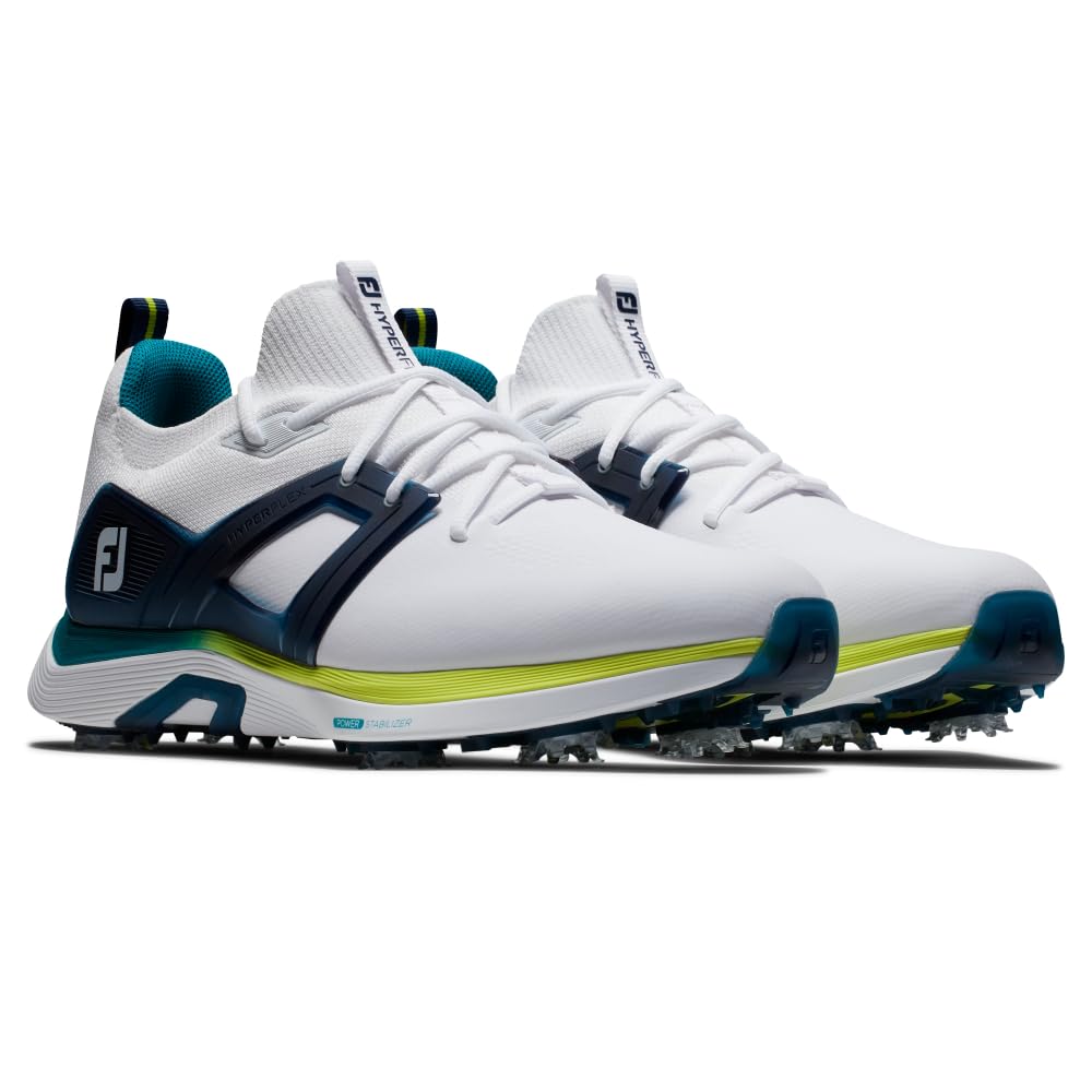 FootJoy Men's Hyperflex Golf Shoes - Lightweight, Waterproof & Comfortable Spiked Golf Shoes for Men | Perfect for Walking the Course & All-Day Play