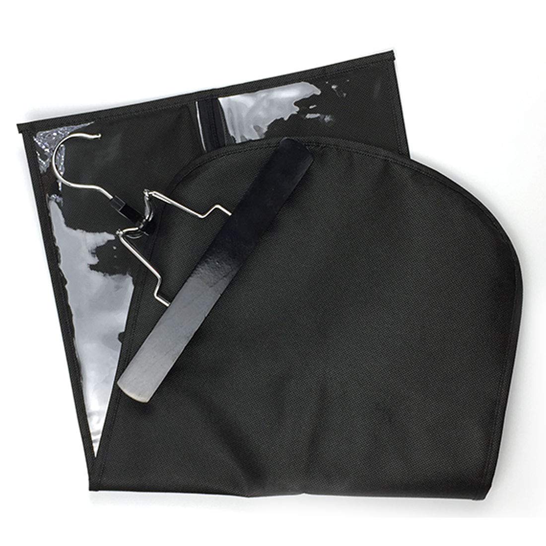 10pcs Wig Storage Bags with Wooden Hangers - Dustproof Hair Extensions Organizer for Beauty Salon, Travel & Daily Use (Black Bags + Black Hangers) - Perfect for Wig Protection & Storage at Home or On-the-Go