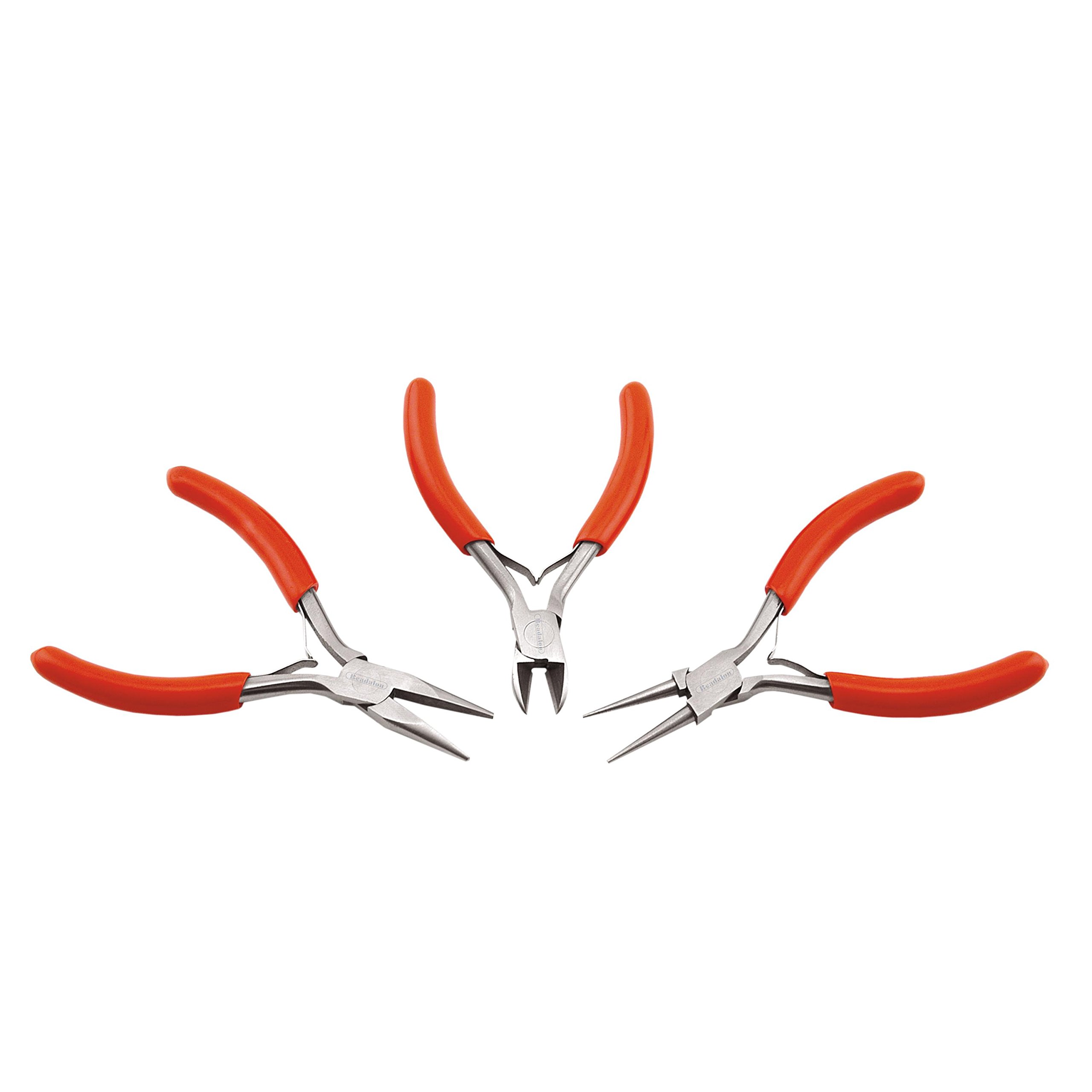 Beadalon 3-Piece Jewelry Making Tool Kit - Econo Beading Pliers Set for DIY Bracelets, Necklaces & Crafting - Perfect for Wire Wrapping, Jewelry Repair & Beadwork Projects