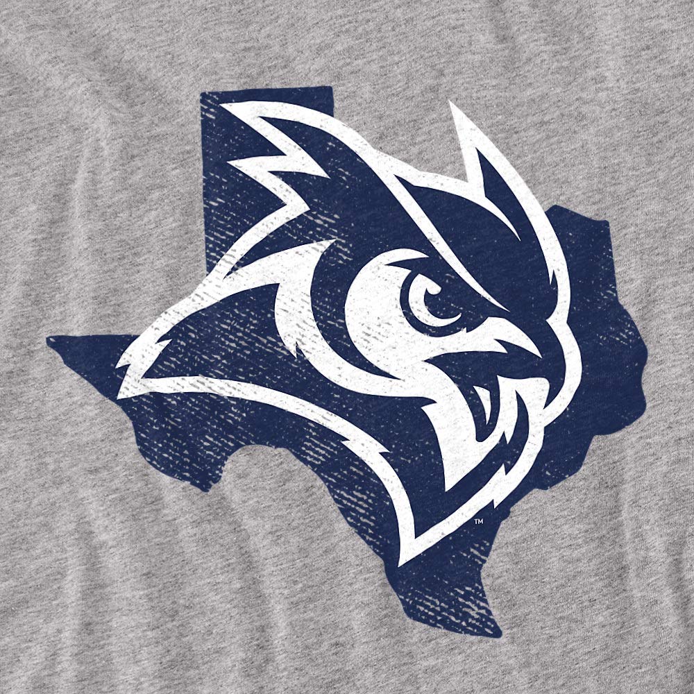 Rice University Official Texas Unisex Adult T-Shirt - Athletic Heather - Medium Size - Perfect for College Fans, Alumni & Casual Wear