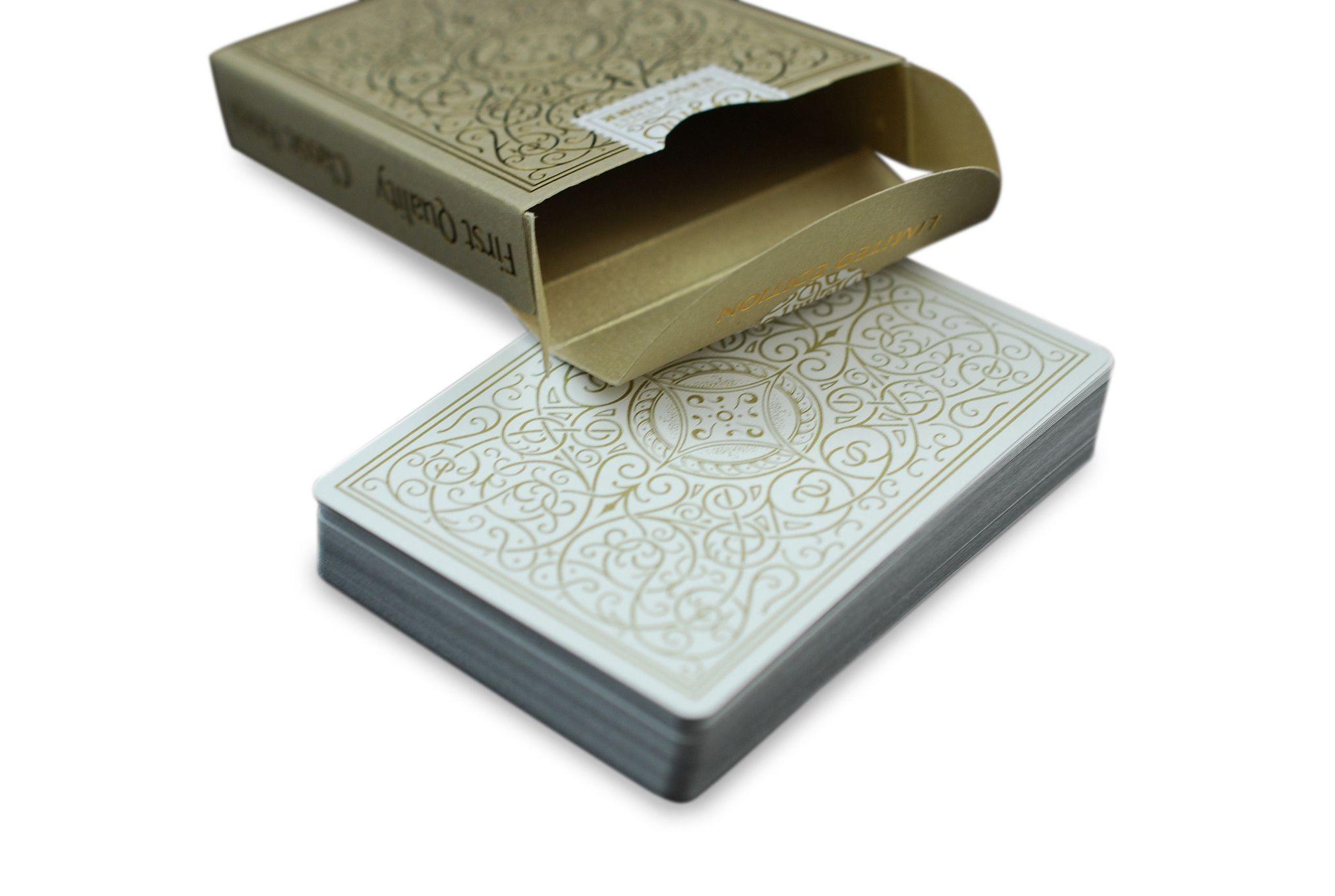 Premium Classic Gold Playing Cards - Elegant & Durable for Poker, Blackjack, Magic Tricks & Casino Nights