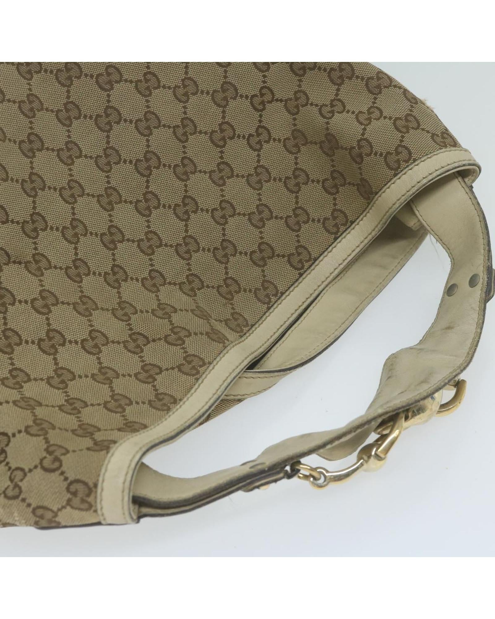 Authentic Beige GG Canvas Shoulder Bag for Women - Luxury Designer Handbag with Accessories | Perfect for Work, Travel & Everyday Use