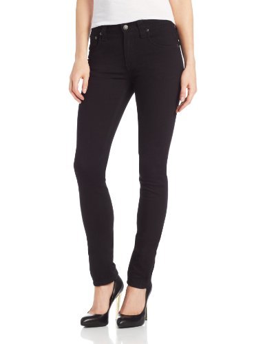Nudie Jeans Women's Tube Tom High-Rise Skinny Jeans in Black - Stretch Denim for Everyday Comfort & Style | Perfect for Work, Casual Outings & Nightlife