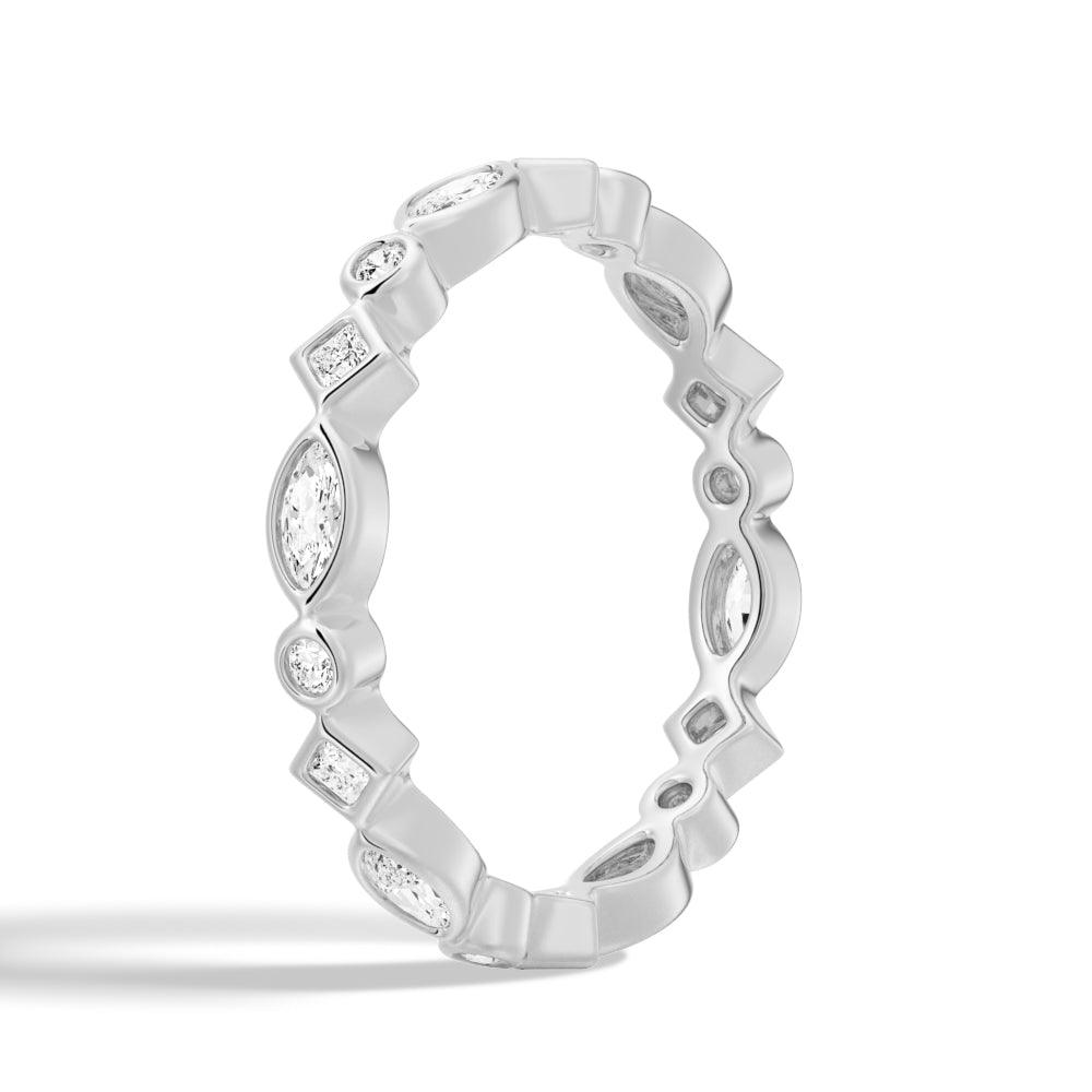 Elegant Moissanite Wedding Band for Women - Durable & Sparkling Engagement Ring, Perfect for Bridal, Anniversary & Special Occasions