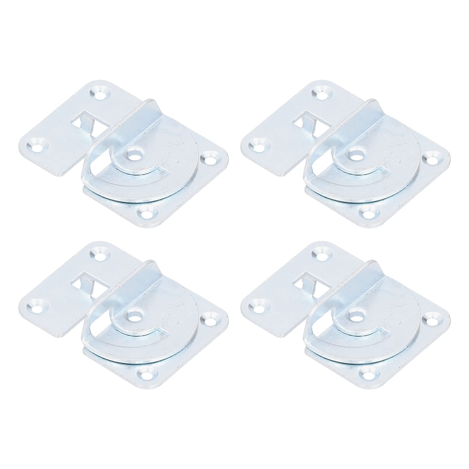 Heavy Duty Stainless Steel Bed Rail Brackets - 4PCS Bed Frame Fittings for Secure Support | Perfect for Bed Frame Assembly, Footrest Reinforcement & Furniture Repair