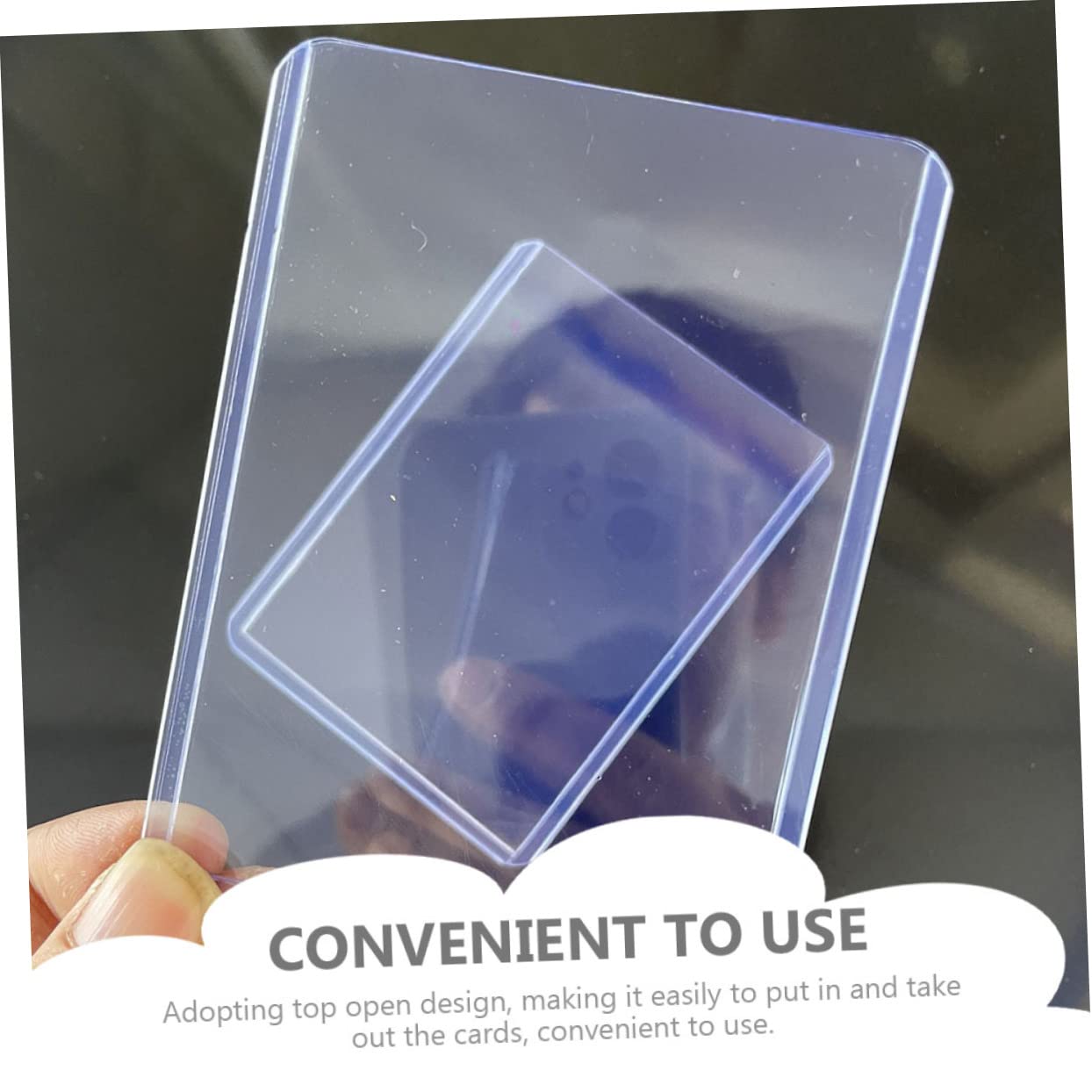 Toyvian 400 Pcs Baseball & Football Card Collection - PVC Clear Picture Frames for Sports Memorabilia Display - Perfect for Home Decor, Man Cave, and Sports Fan Gifts