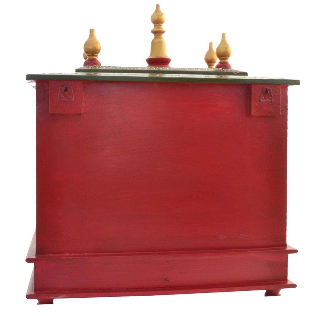 Exquisite Indian Handmade Wooden Home Temple for Puja - Traditional Handcrafted Wooden Mandir for Home Decor & Spiritual Worship | Perfect for Meditation, Daily Prayers & Hindu Rituals