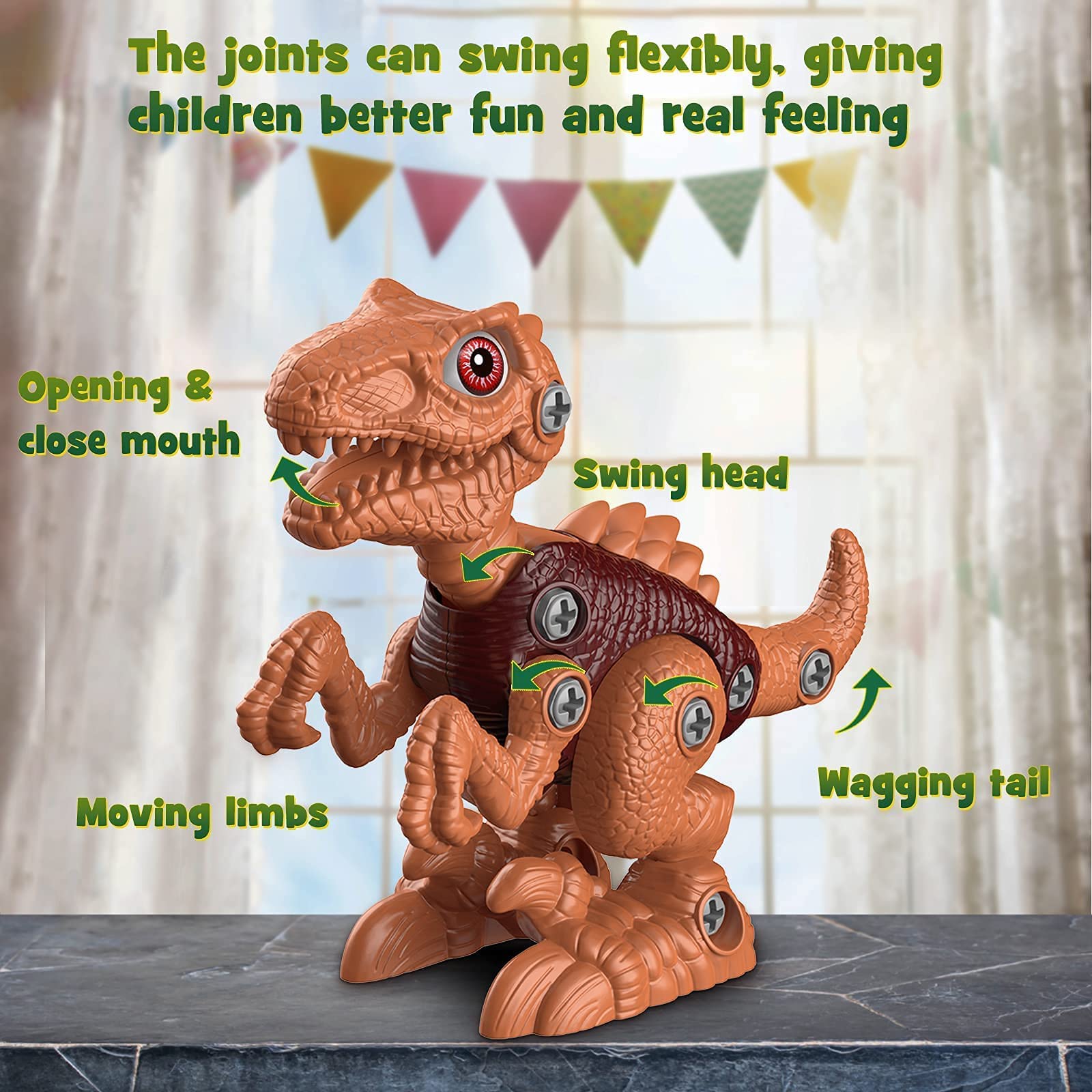 STEM Dinosaur Toys with Electric Drill for Kids 3-7 - Perfect for Birthday & Christmas Gifts