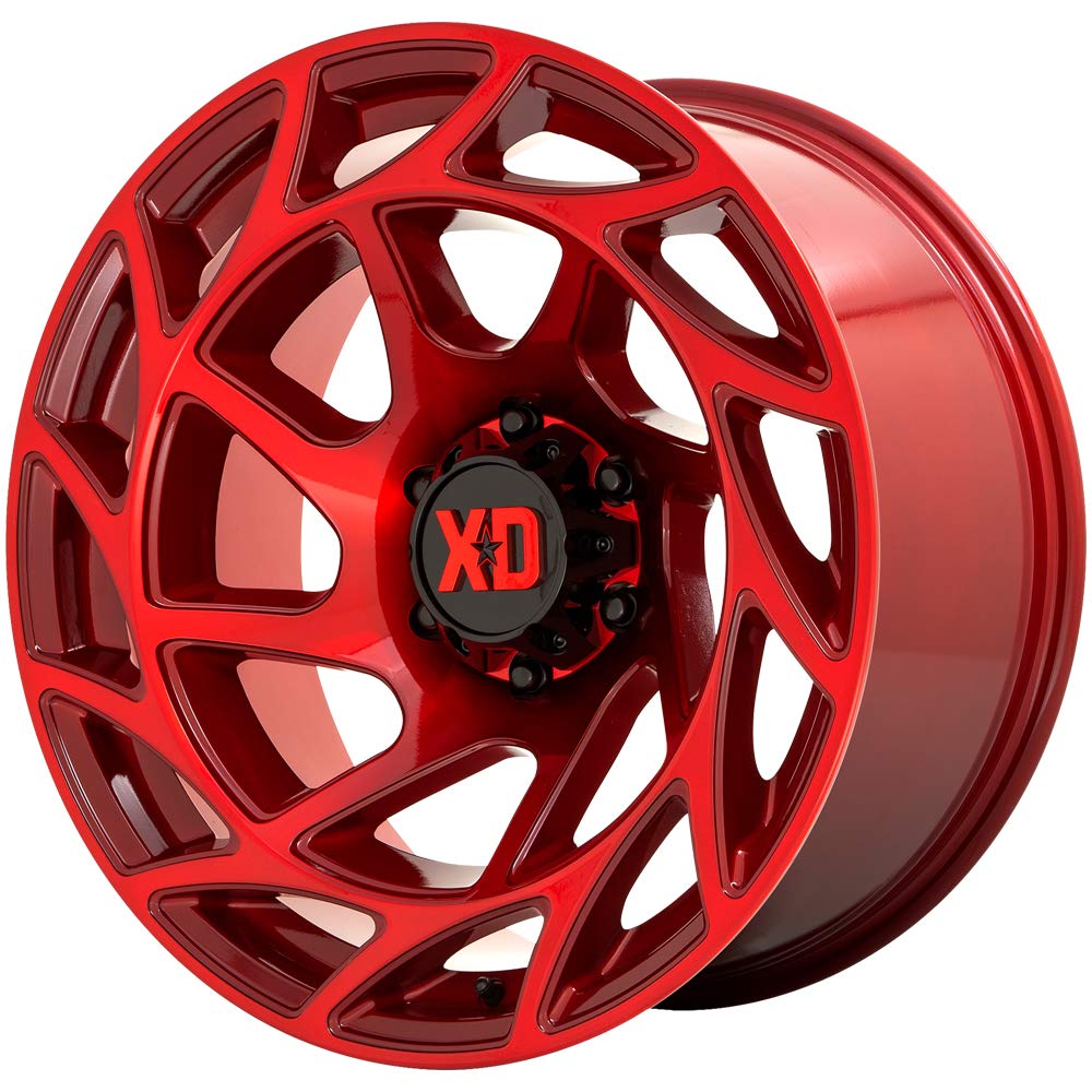 XD Wheels XD860 Onslaught Candy Red 20x12 Inch Alloy Steel Wheel - 5x71mm Bolt Pattern, -44mm Offset - Perfect for Off-Road Trucks & SUVs