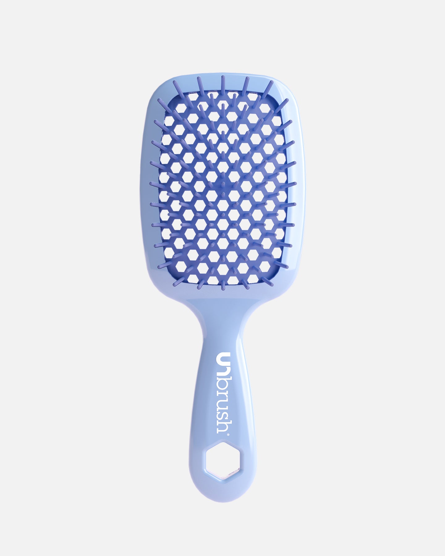 UNbrush Detangling Hair Brush for Wet & Dry Hair - Pain-Free Knot Remover, Smoothing & Styling Brush (Periwinkle) - Perfect for Home, Travel & Salon Use