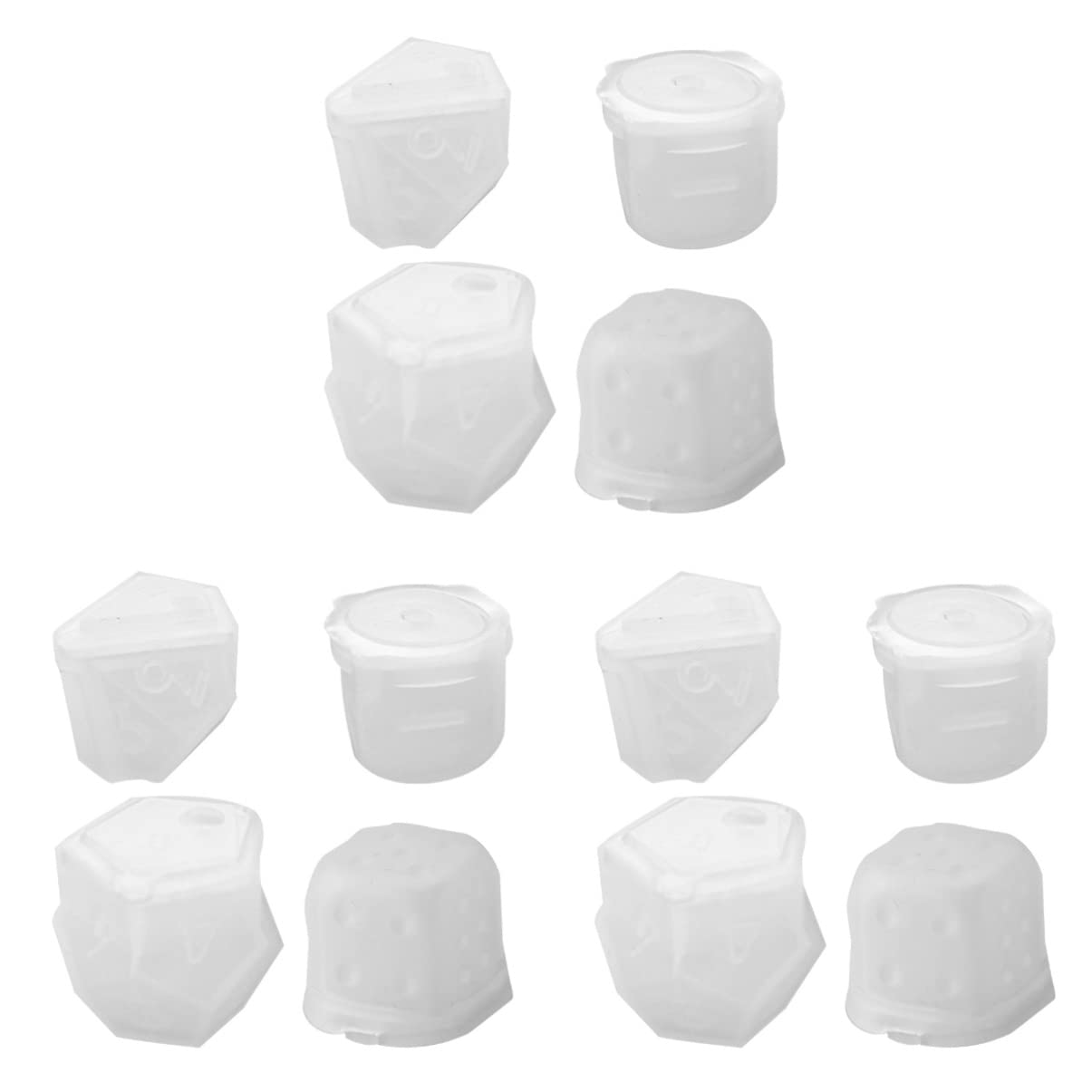COHEALI 9-Piece Resin Dice Mold Set - Polyhedral Silicone Molds for DIY Epoxy Casting & 3D Dice Making | Perfect for Tabletop RPG Games, D&D Accessories & Resin Craft Projects