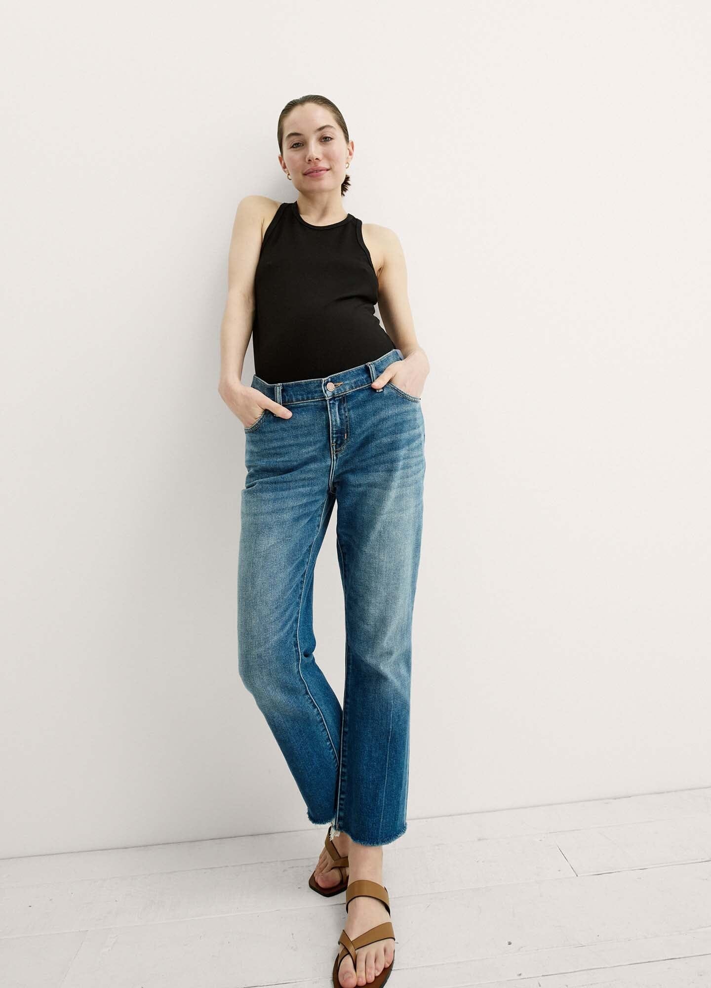 Best Maternity Jeans for Pregnancy - Stretchy Comfortable Skinny Denim Pants for Expecting Moms - Perfect for Work, Casual Wear & Everyday Outfits