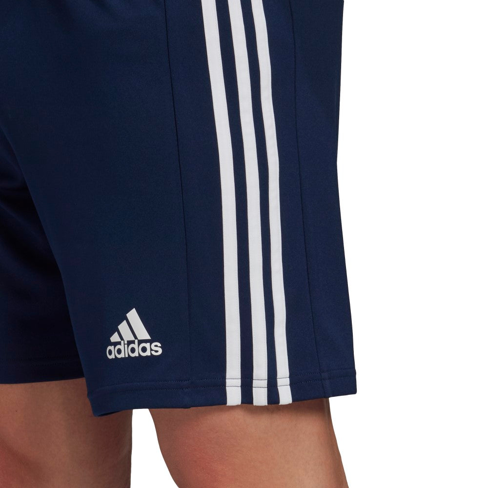 Adidas Youth Squadra 21 Athletic Shorts for Boys - Navy/White - Comfortable Sports Shorts for Running, Basketball & Gym Workouts