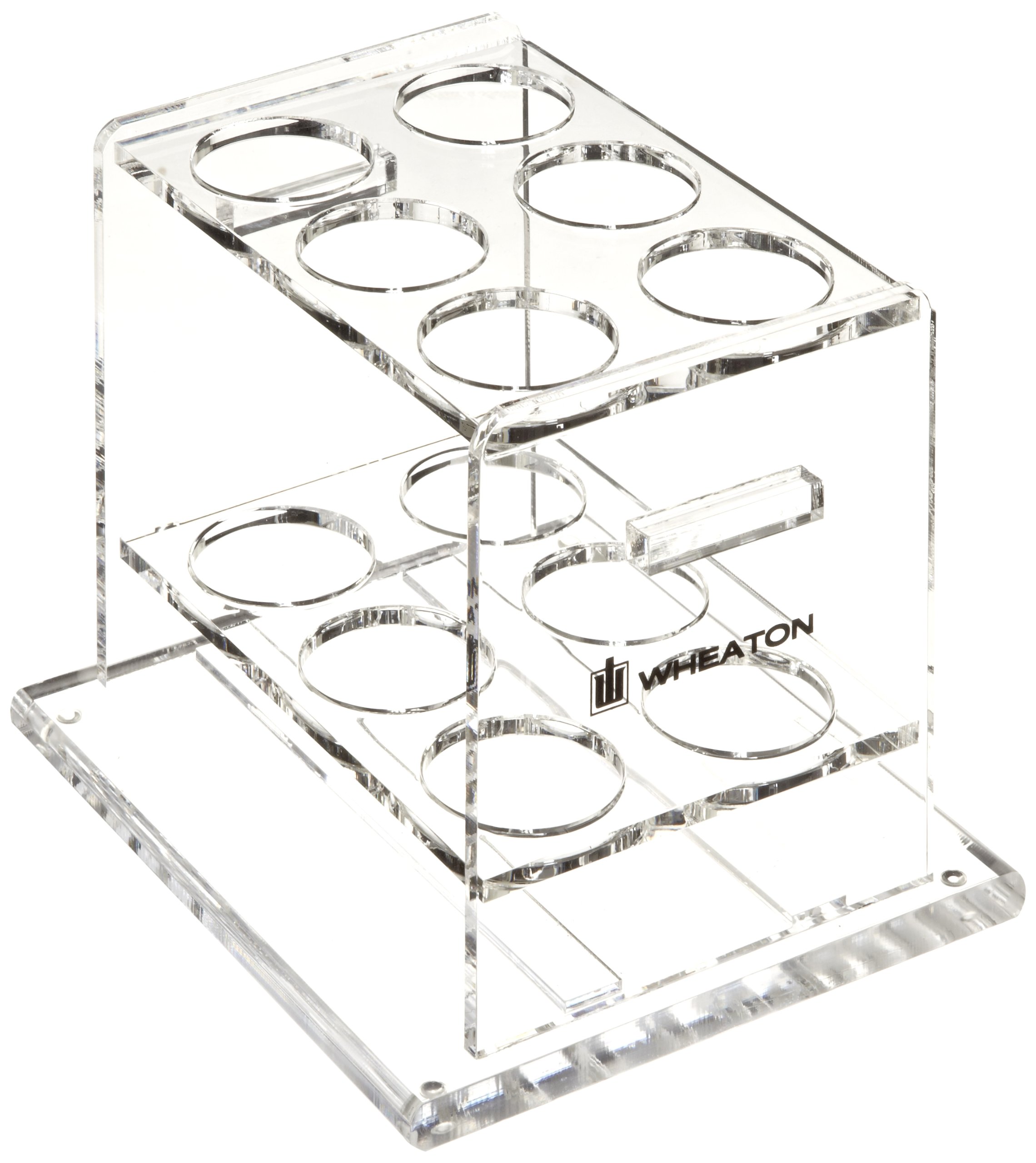 Wheaton 805015 Acrylic Storage Rack for Hybridization Bottles - Durable Lab Organization Solution for Scientific Experiments & Research Labs